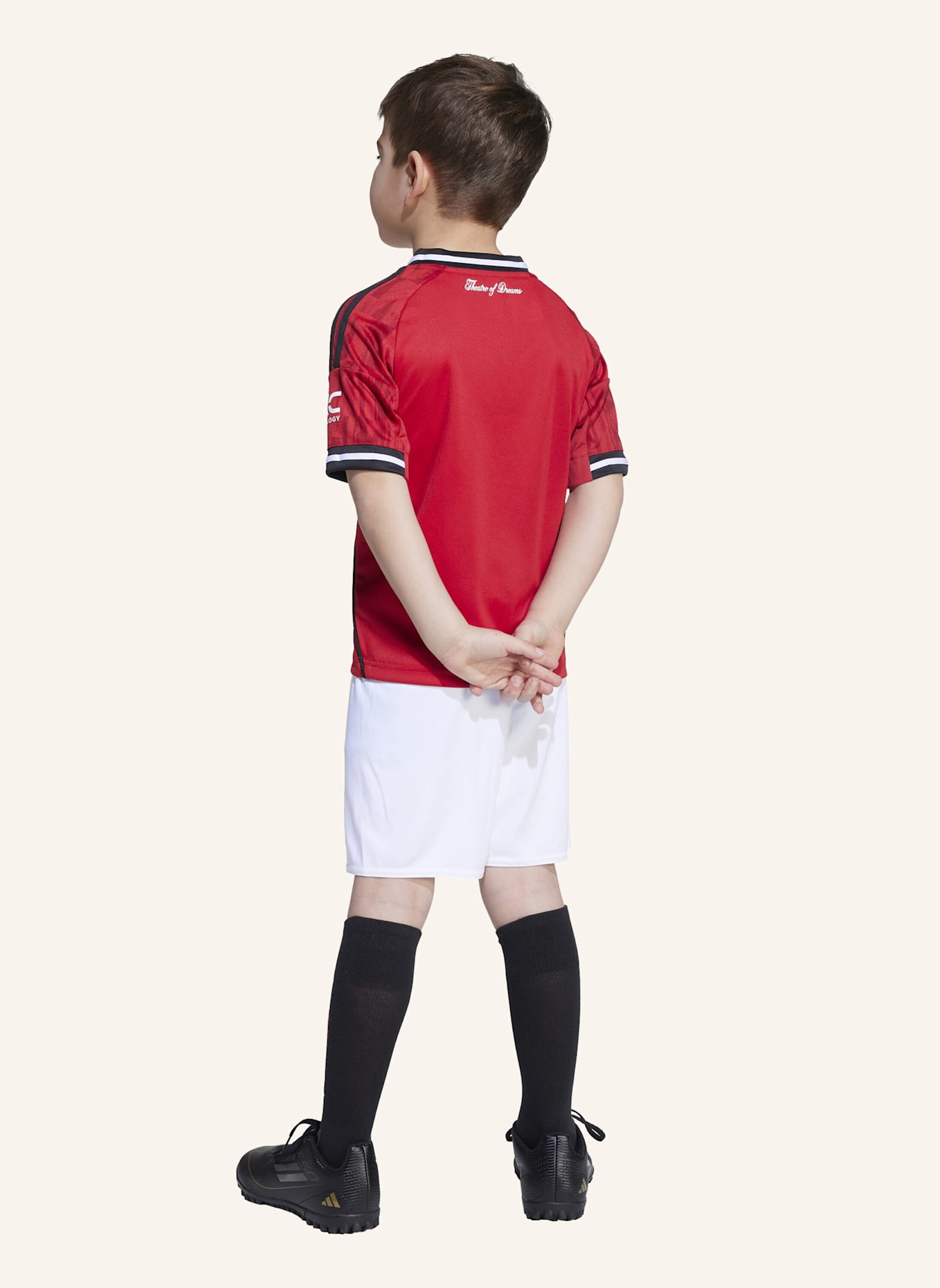 adidas MANCHESTER UNITED 25/26 KIDS MINI-HEIMAUSRÜSTUNG: ROT