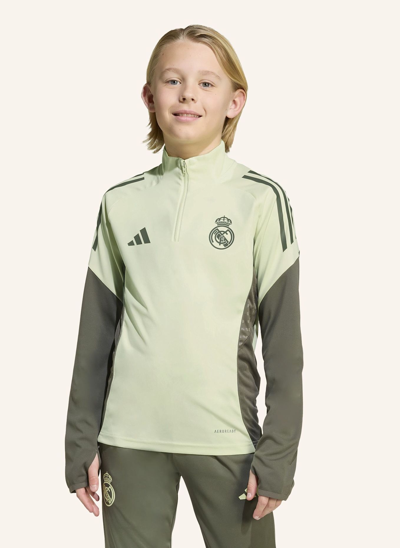 adidas REAL MADRID TIRO 25 COMPETITION KIDS TRAININGSOBERTEIL: GRÜN