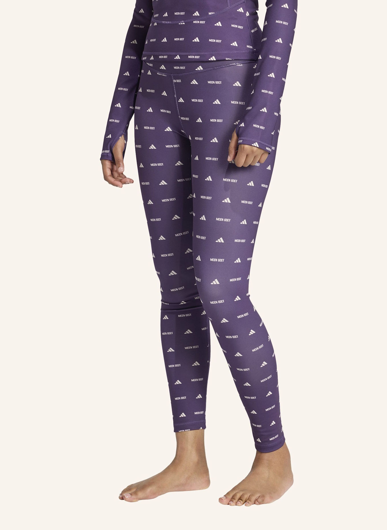 adidas ADIDAS X MOON BOOT LEGGING: LILA/ GRAU