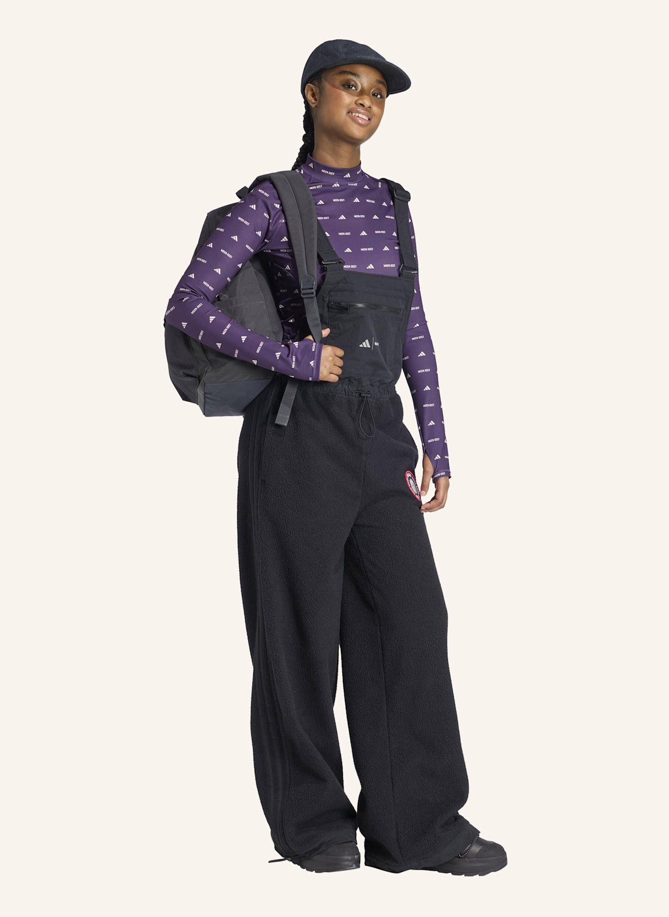 adidas ADIDAS X MOON BOOT LEGGING: LILA/ GRAU