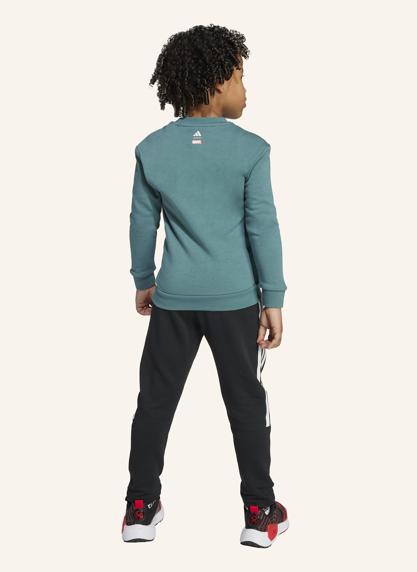 adidas MARVEL SPIDER-MAN JOGGINGHOSE KINDER: TÜRKIS/ WEISS