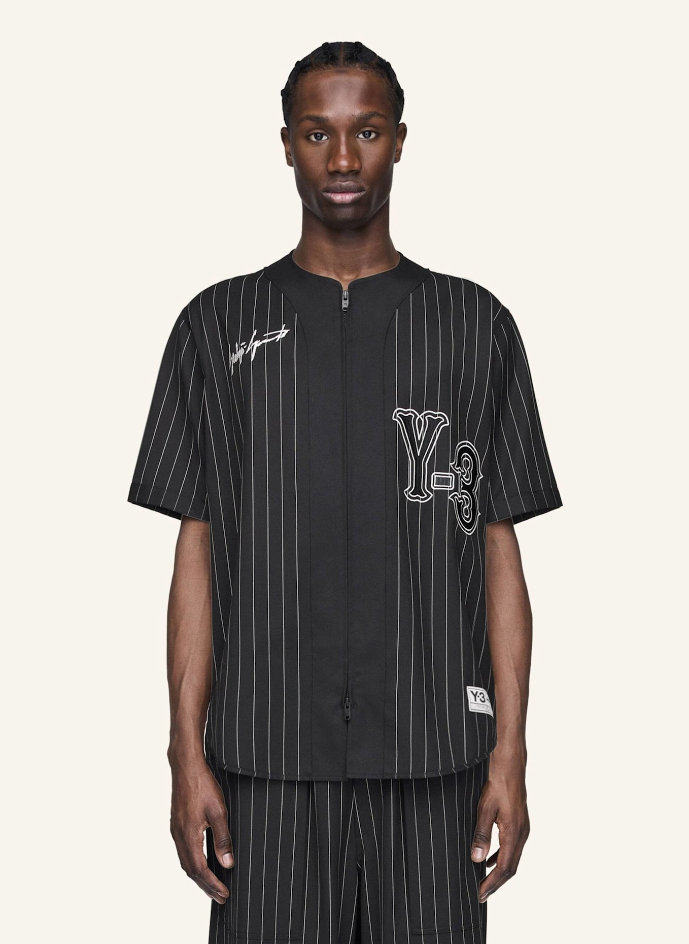 Y-3 Y-3 ELITE 5 BASEBALL SHIRT: SCHWARZ