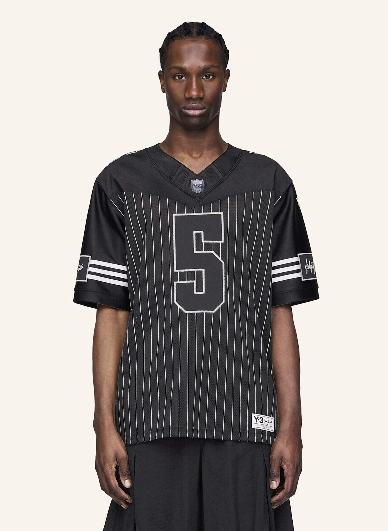 Y-3 Y-3 GARRET WILSON AMERICAN FOOTBALL TRIKOT: SCHWARZ