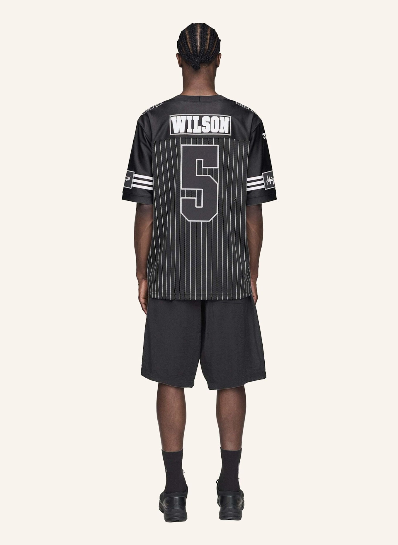 Y-3 Y-3 GARRET WILSON AMERICAN FOOTBALL TRIKOT: SCHWARZ