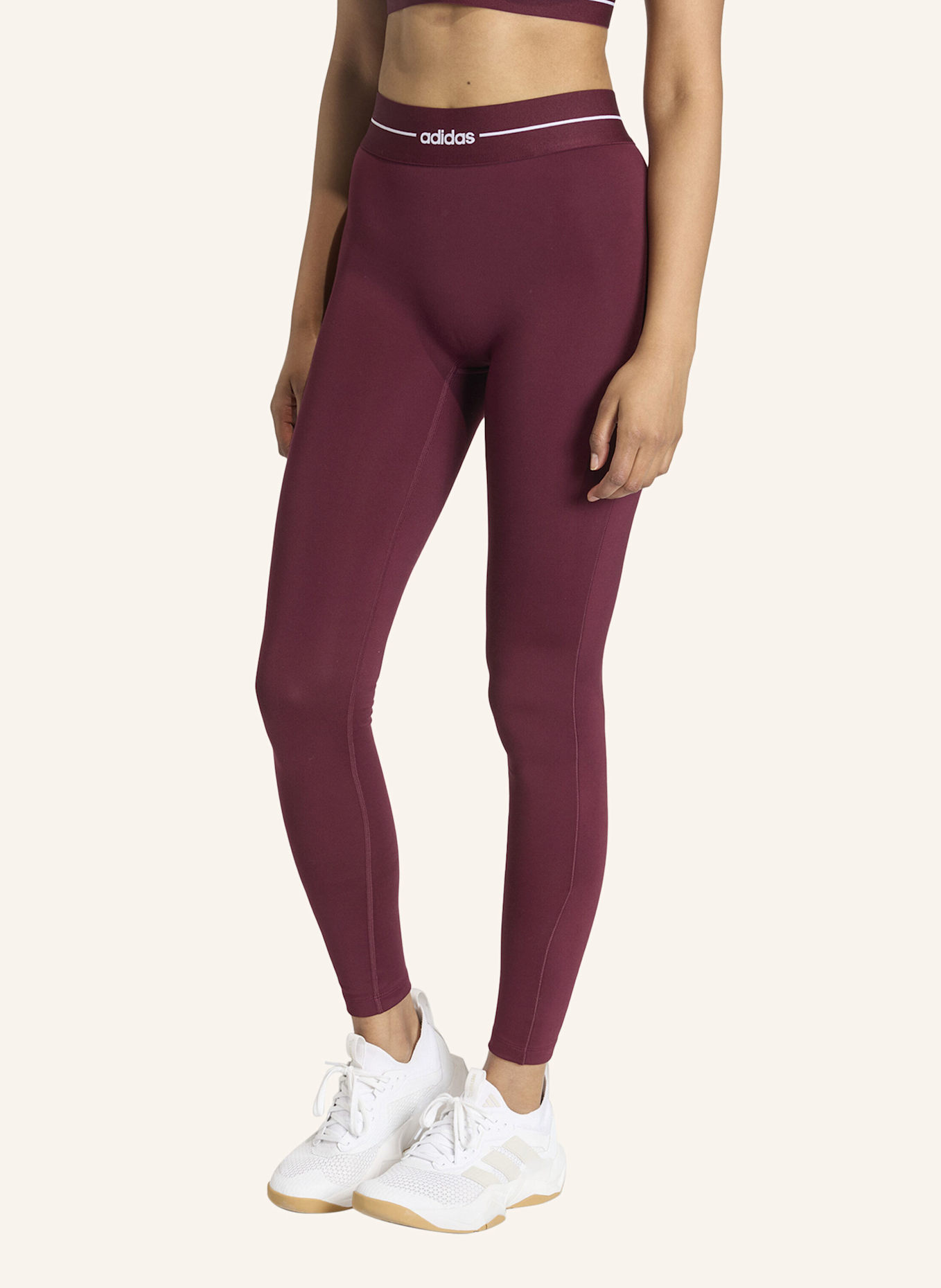 adidas HYPERGLAM FULL LENGTH LEGGINGS: ROT