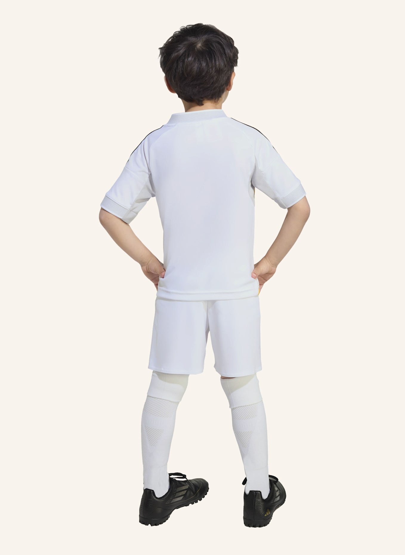 adidas REAL MADRID 25/26 HEIM MINI-AUSRÜSTUNG KINDER: WEISS