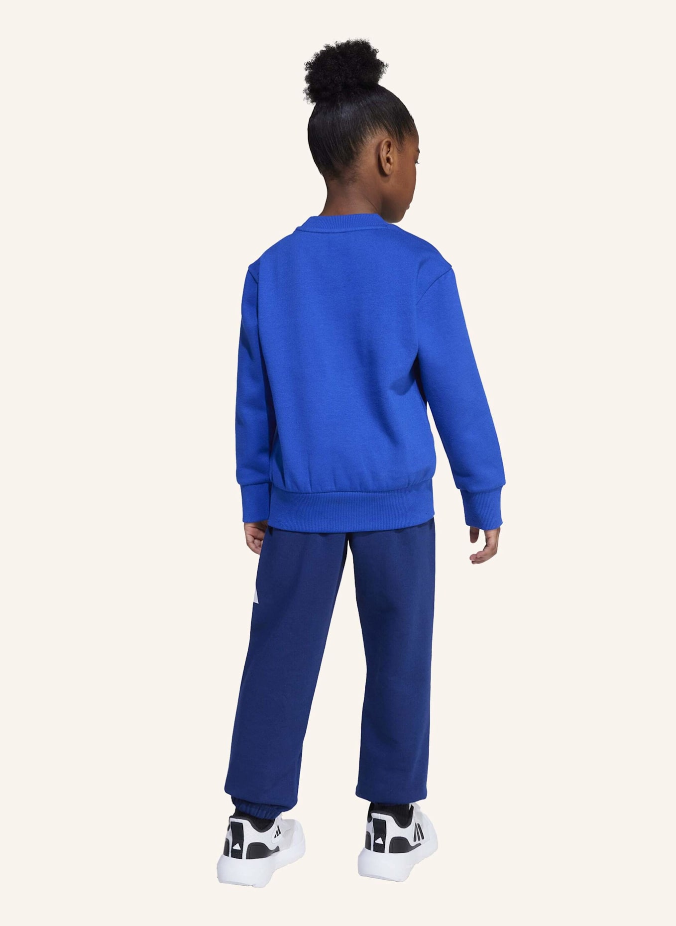 adidas ESSENTIALS KIDS JOGGINGANZUG: BLAU/ WEISS