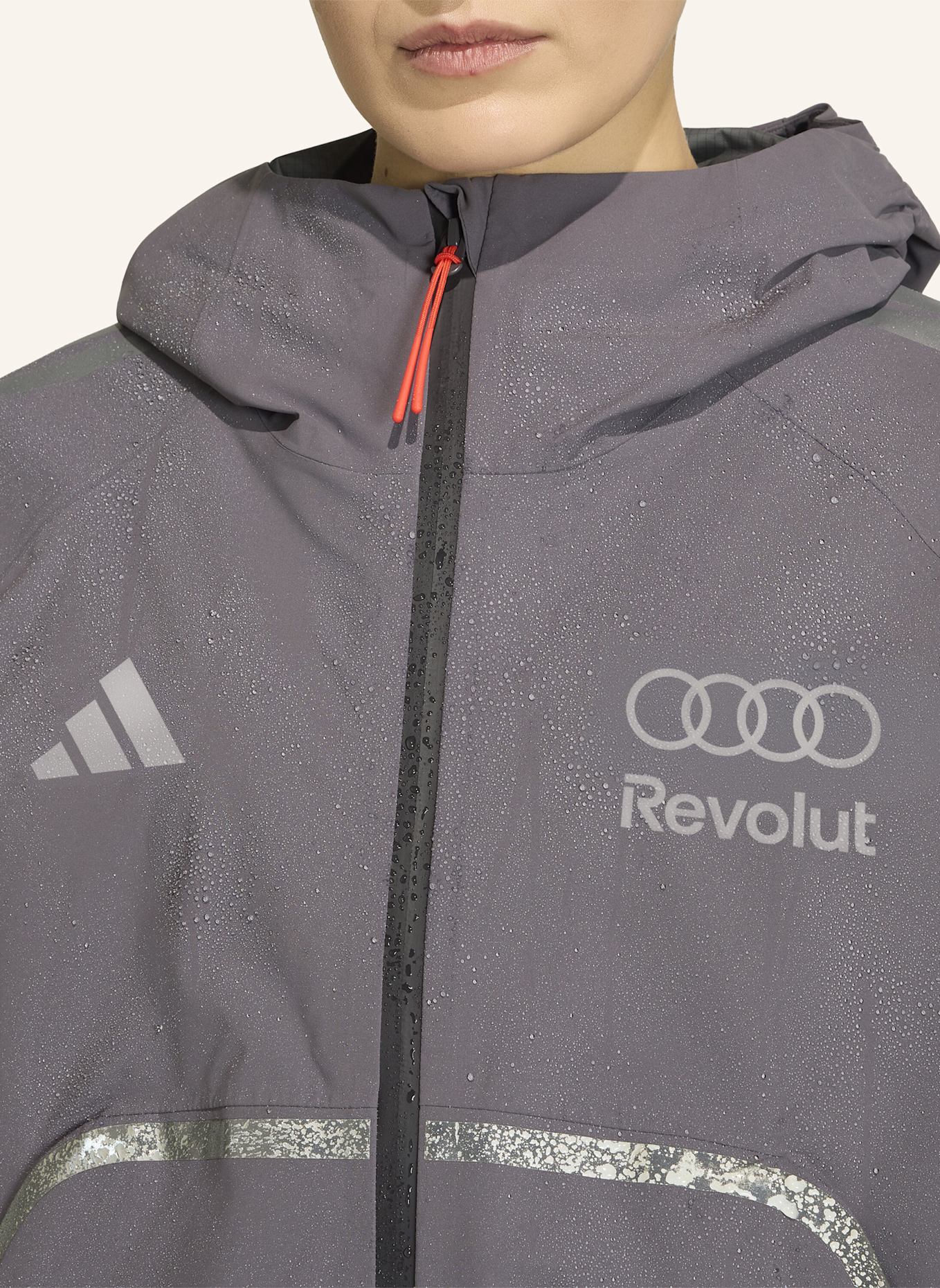 adidas AUDI REVOLUT F1 TEAM ENGINEERS & MARKETING REGENJACKE: GRAU