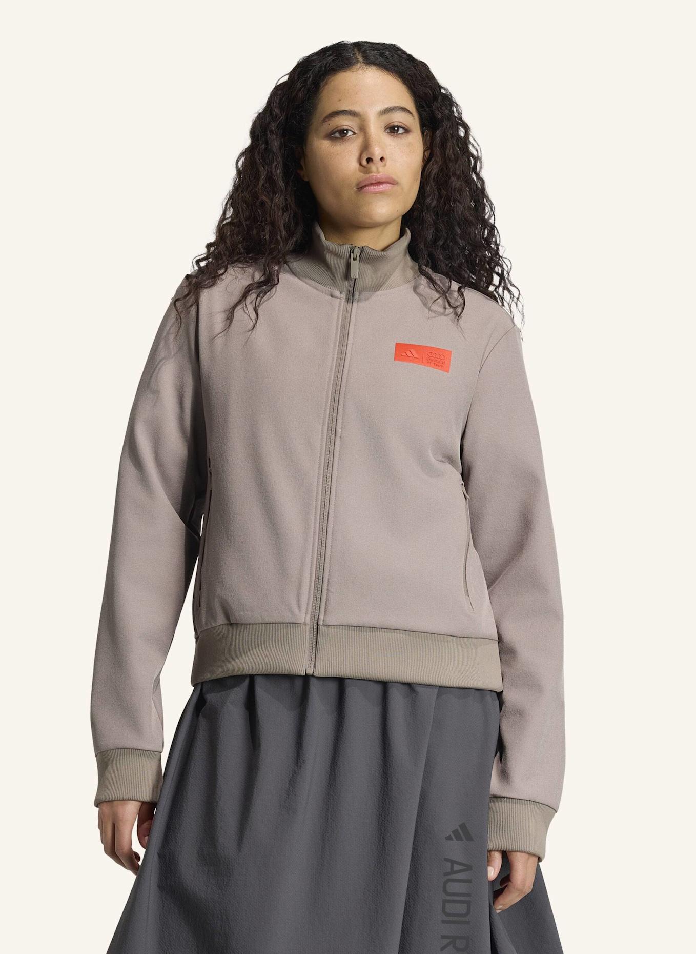 adidas AUDI REVOLUT F1 TEAM ELEVATED TRAININGSJACKE: BRAUN/ ROT