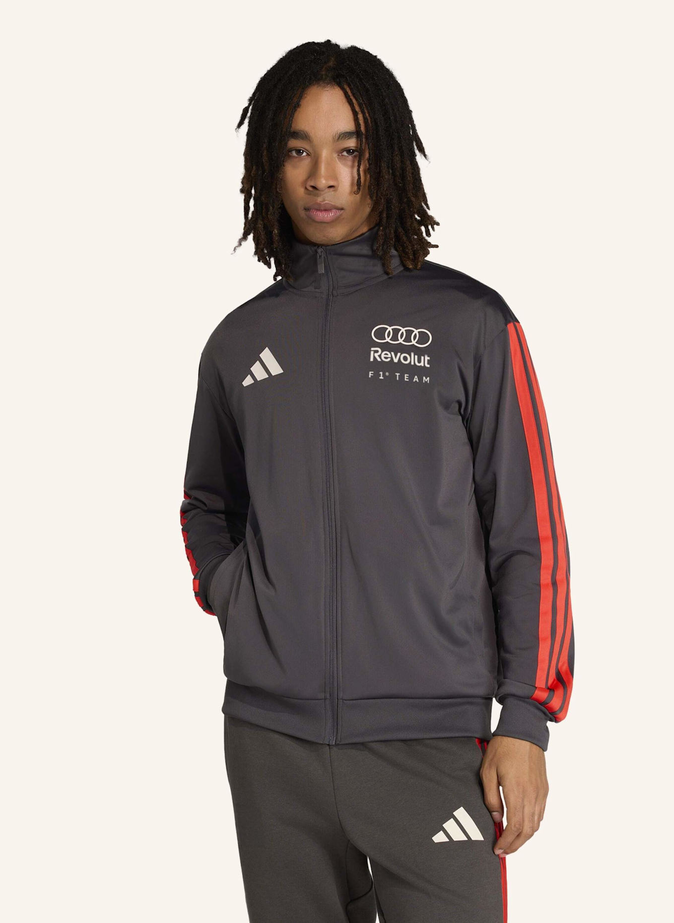 adidas AUDI REVOLUT F1 TEAM DNA TRAININGSJACKE: SCHWARZ