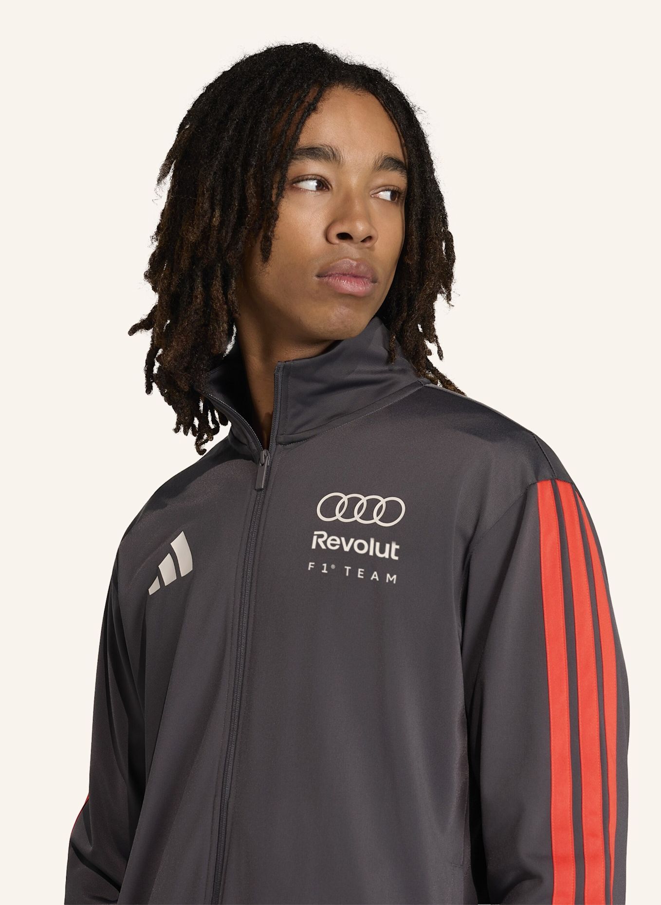 adidas AUDI REVOLUT F1 TEAM DNA TRAININGSJACKE: SCHWARZ