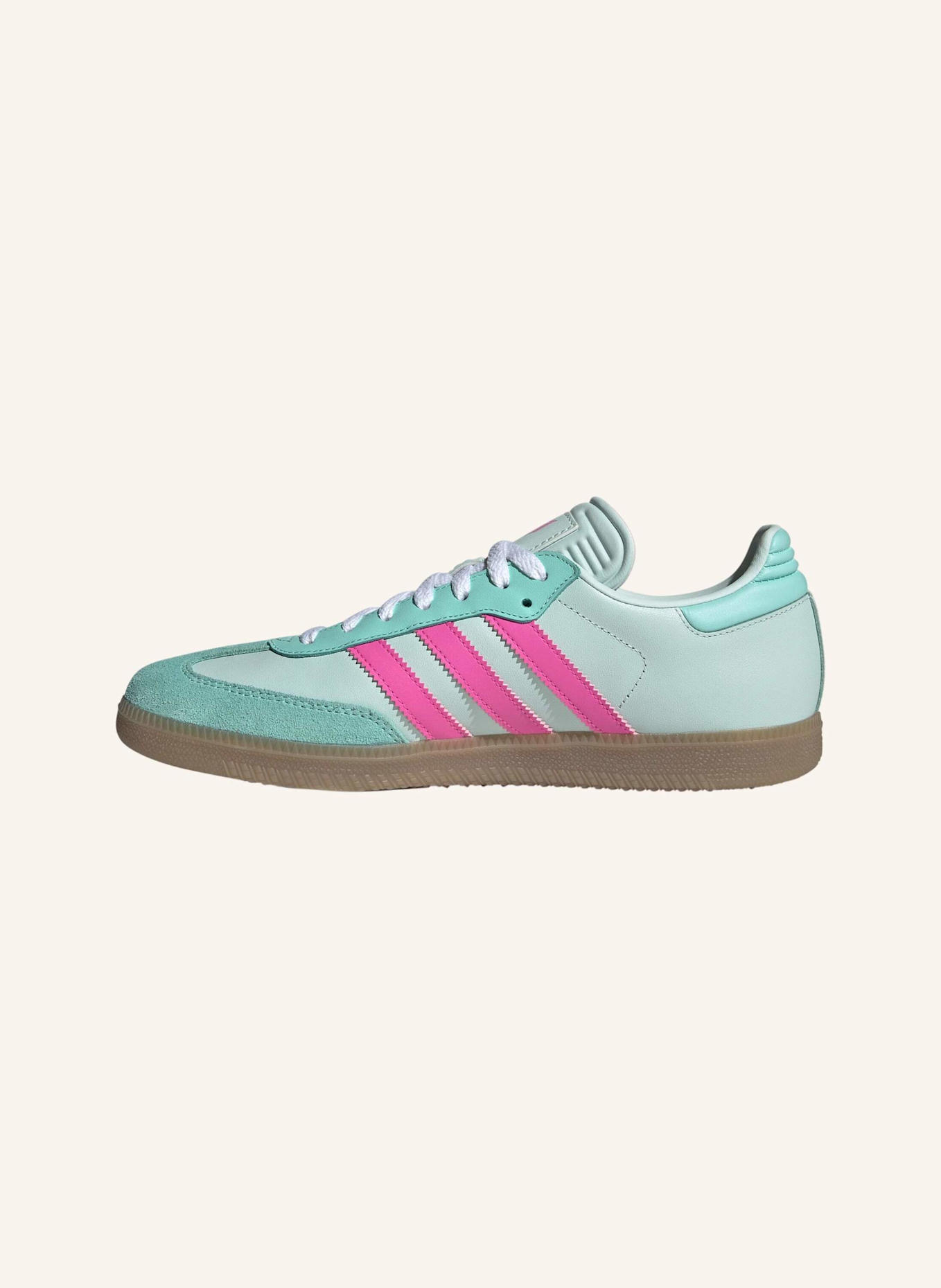 adidas SAMBA MESSI SCHUH: GRÜN/ ROSA/ BEIGE