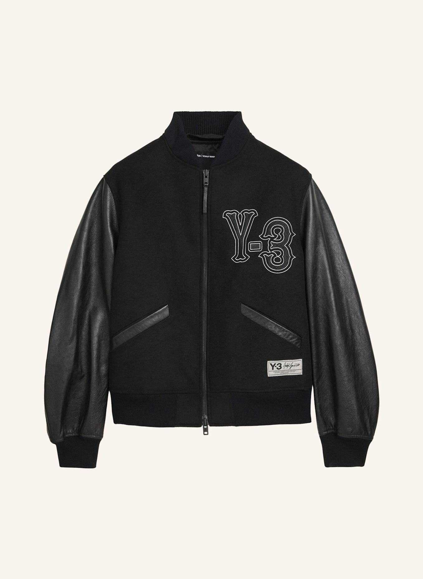 Y-3 Y-3 COLLEGE JACKE: SCHWARZ