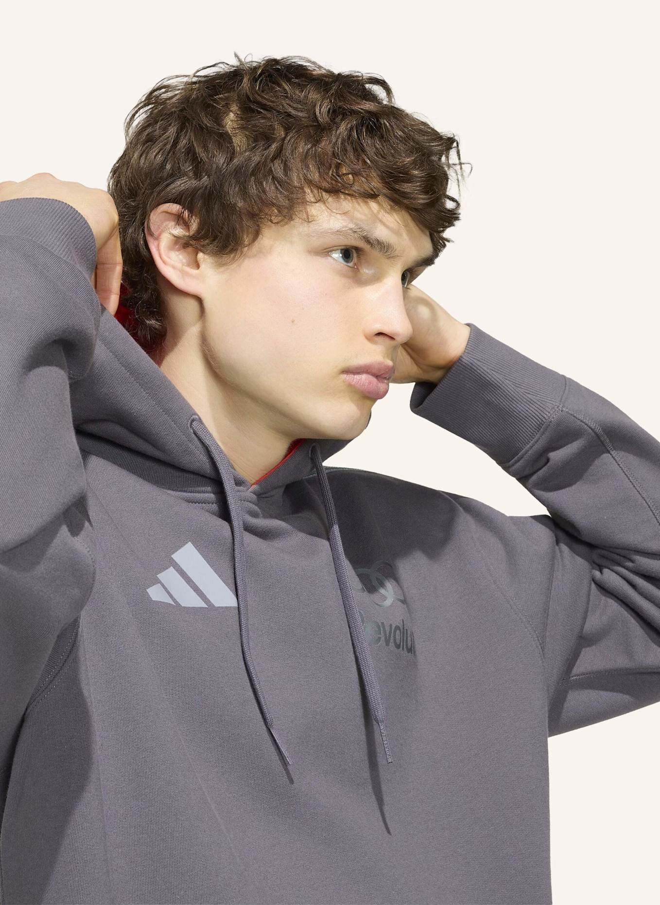 adidas AUDI REVOLUT F1 TEAM DRIVER HOODIE: GRAU