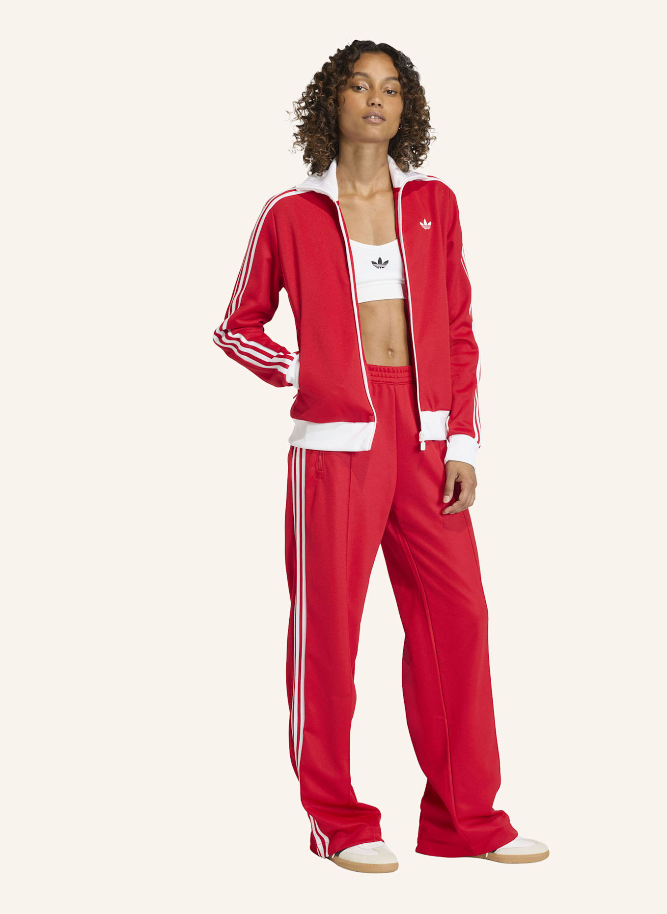 adidas Originals Trainingsjacke CLASSIC TRACK TOP: ROT/ WEISS