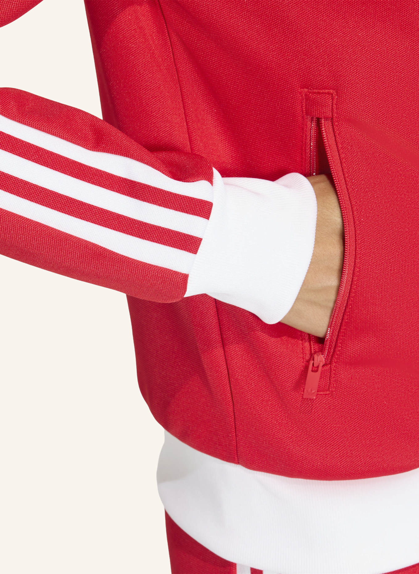 adidas Originals Trainingsjacke CLASSIC TRACK TOP: ROT/ WEISS