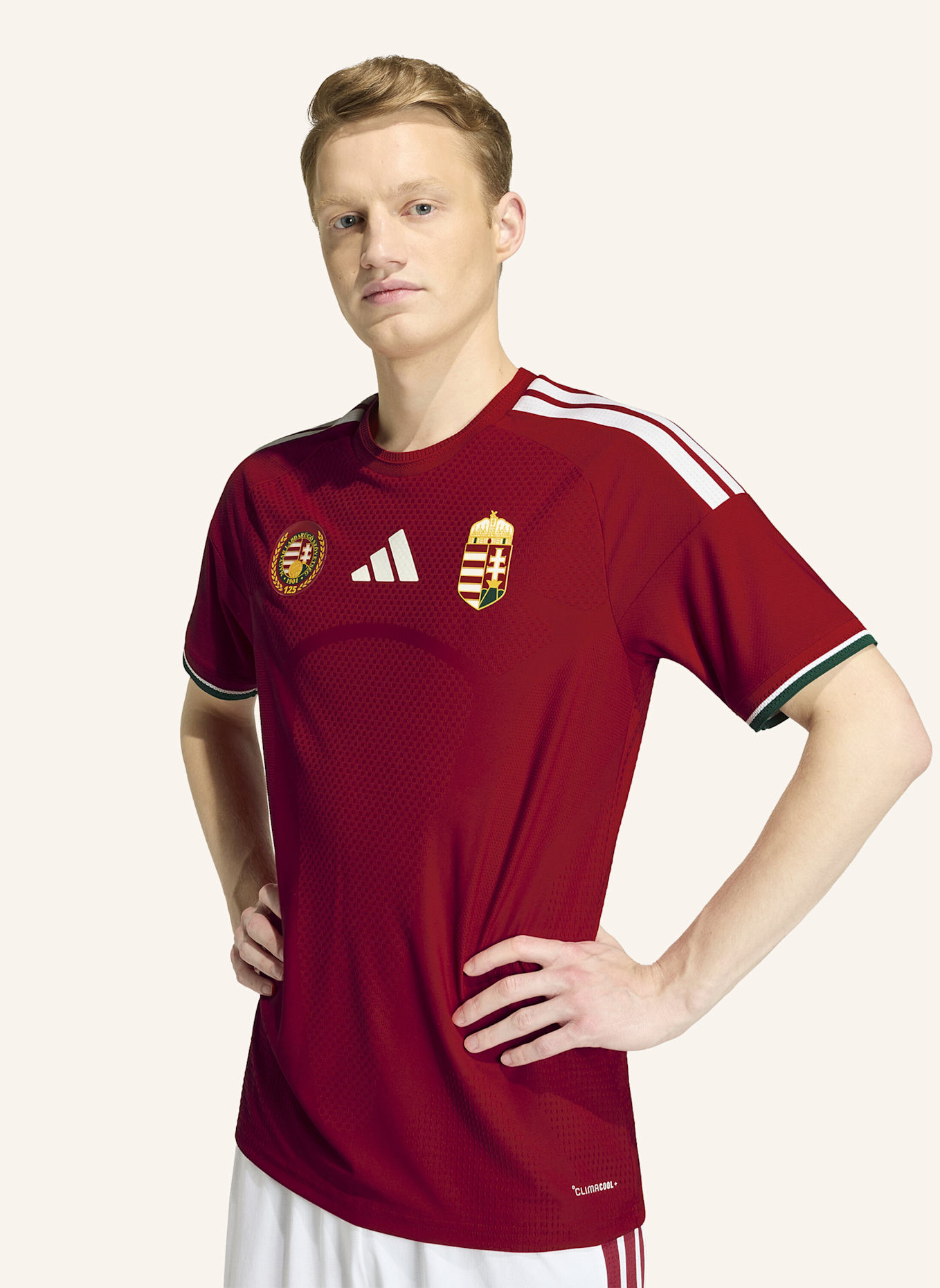 adidas UNGARN 26 AUTHENTIC HEIMTRIKOT: ROT