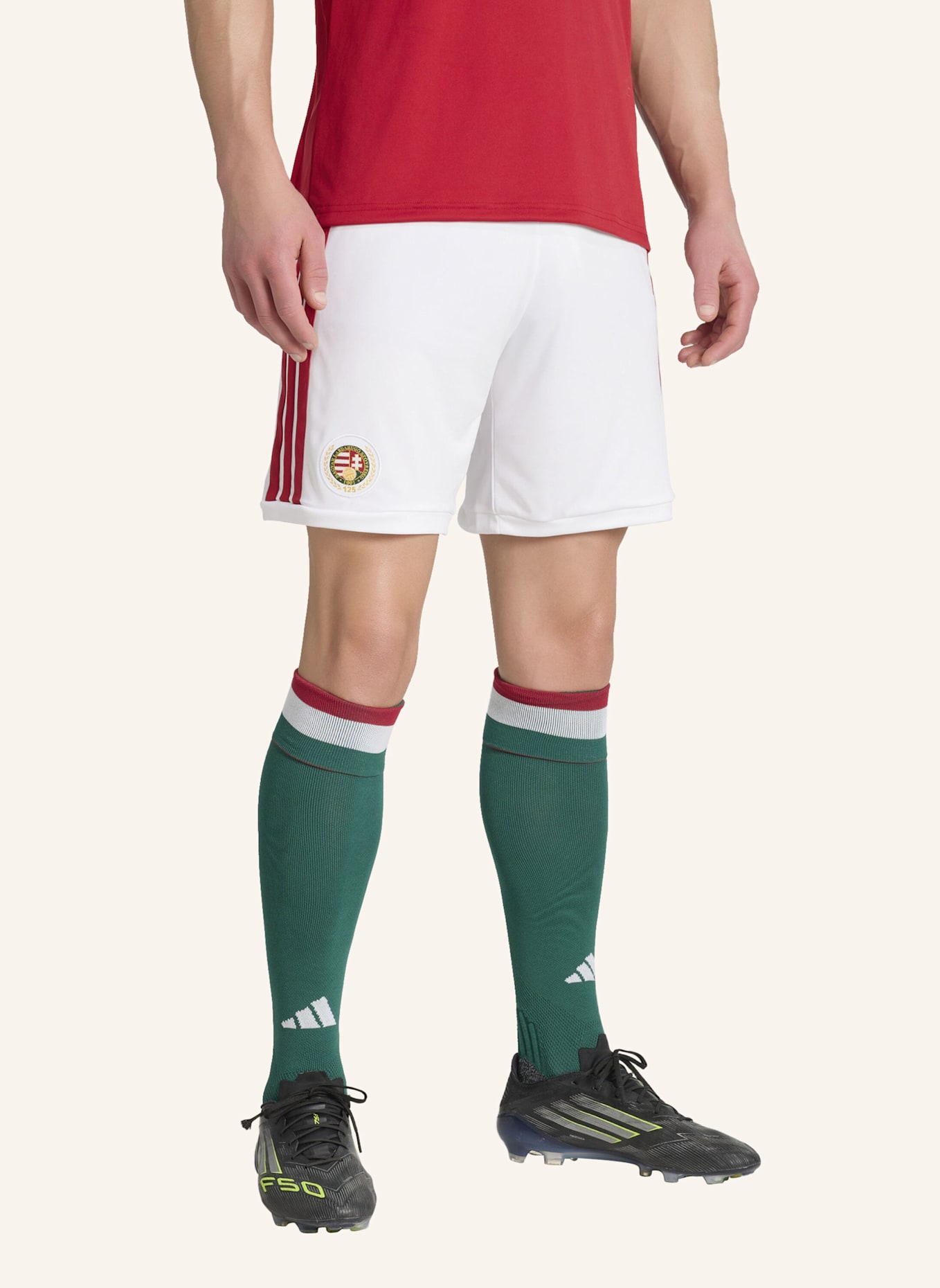 adidas UNGARN 26 HEIMSHORTS: WEISS