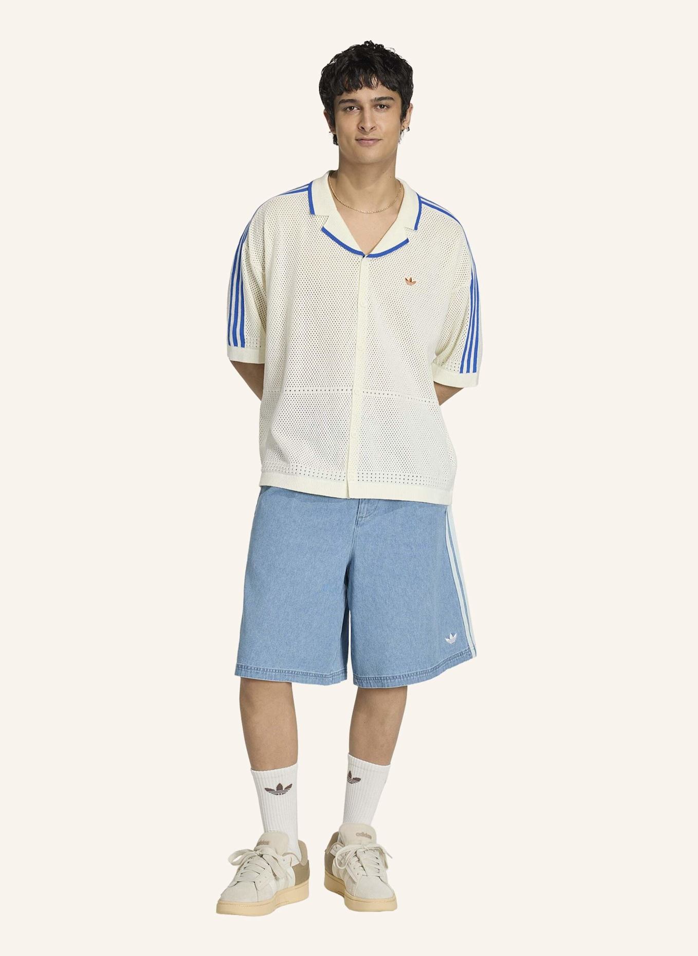 adidas Originals RESORT HEMD, GEWIRKTES MATERIAL: WEISS