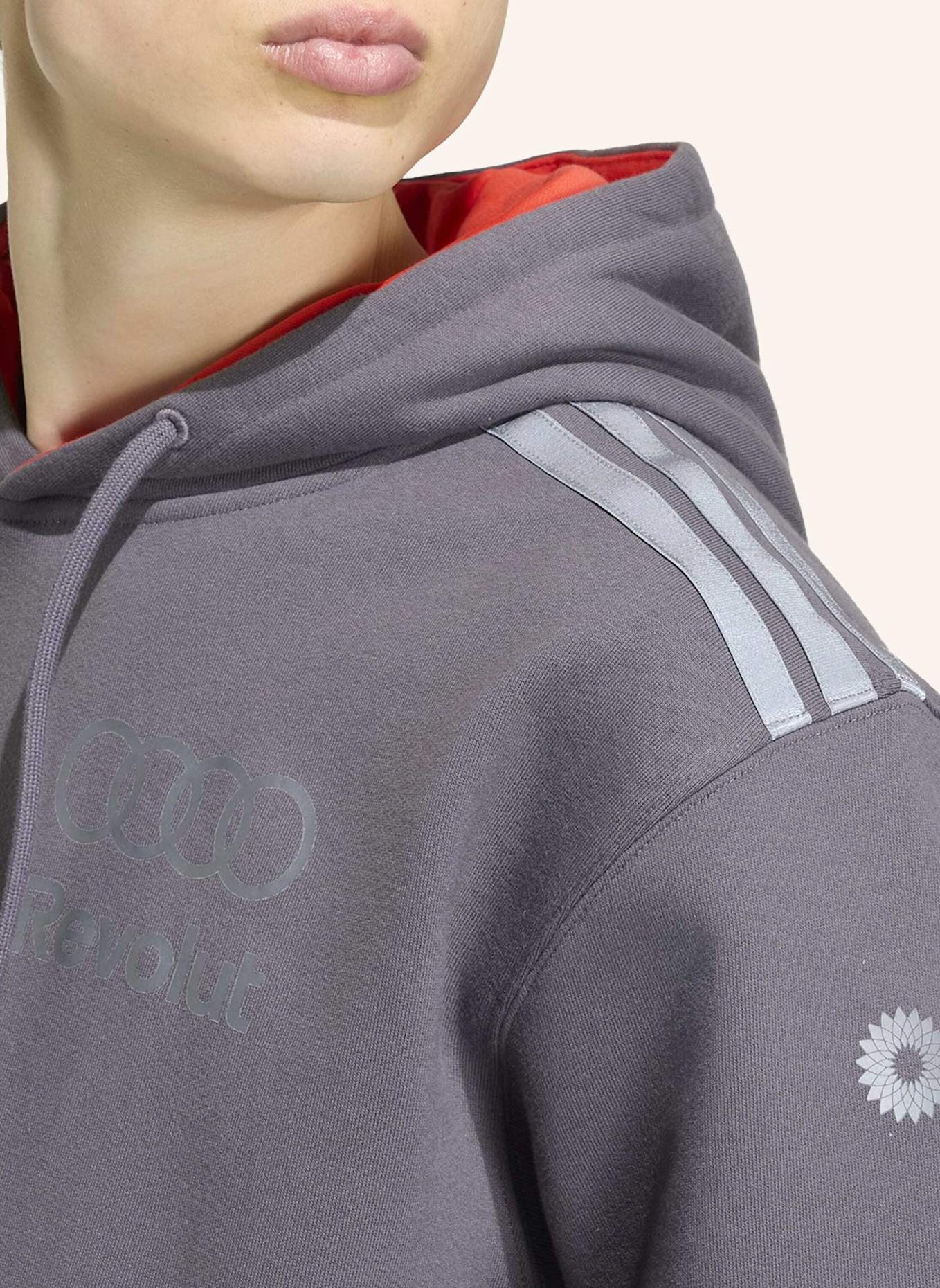 adidas AUDI REVOLUT F1 TEAM DRIVER HOODIE: GRAU