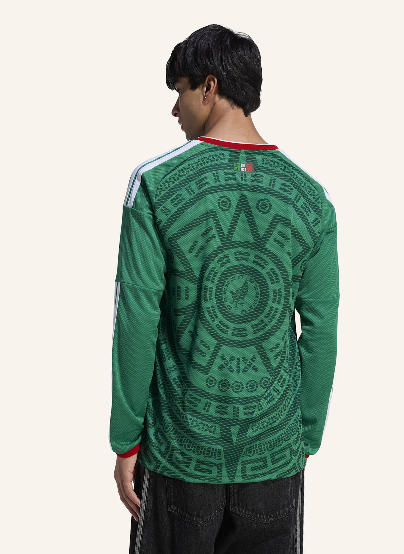 adidas MEXIKO 26 LANGÄRMELIGES HEIMTRIKOT: GRÜN