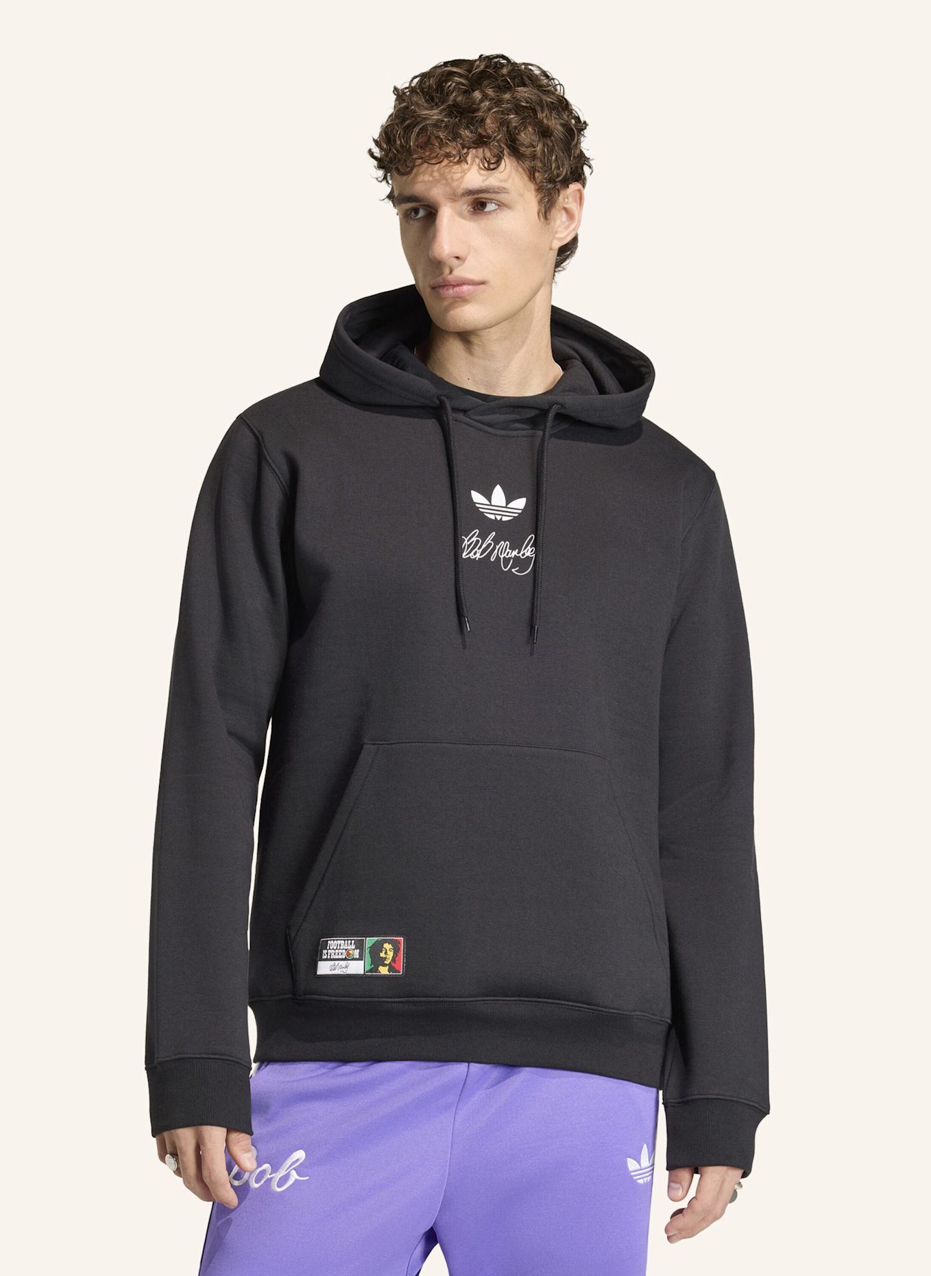 adidas BOB MARLEY ORIGINALS HOODIE: SCHWARZ
