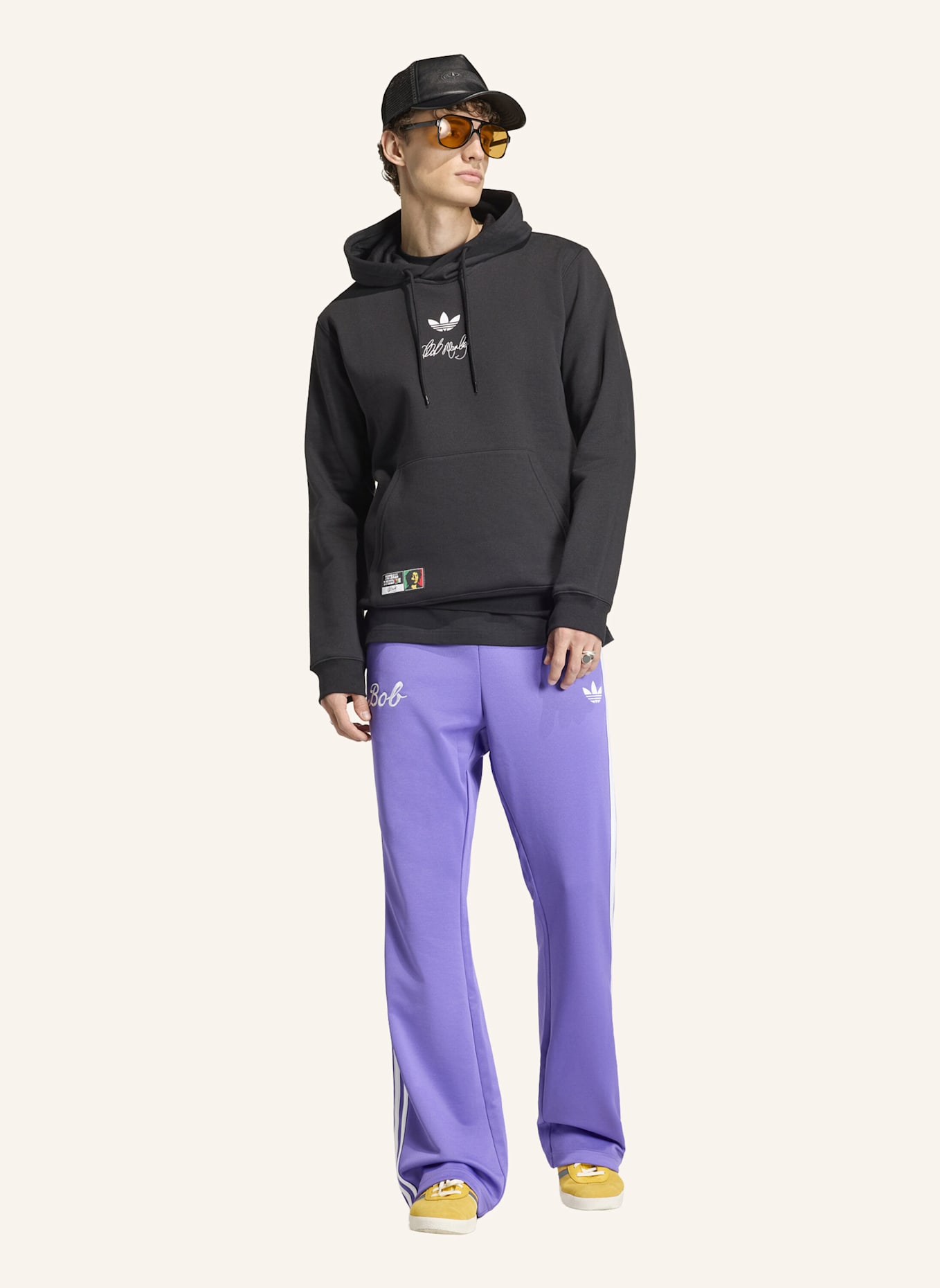 adidas BOB MARLEY ORIGINALS HOODIE: SCHWARZ