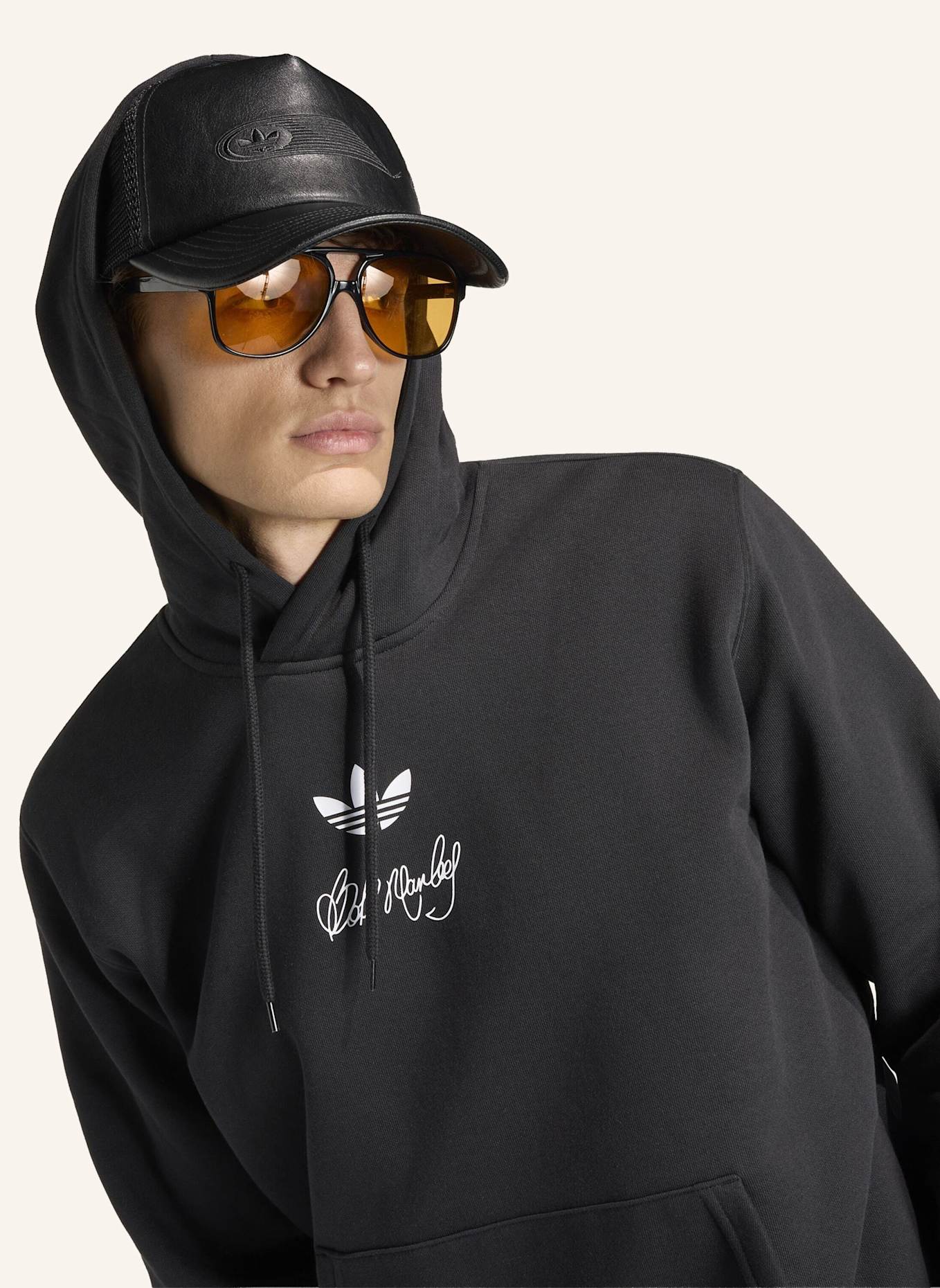 adidas BOB MARLEY ORIGINALS HOODIE: SCHWARZ