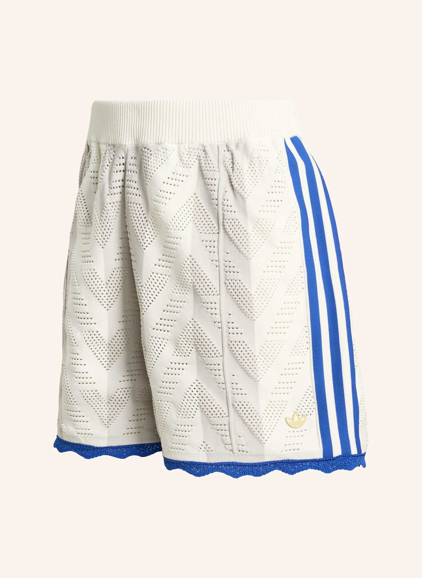 adidas Originals FIREBIRD LOOSE SHORTS: WEISS/ GRAU
