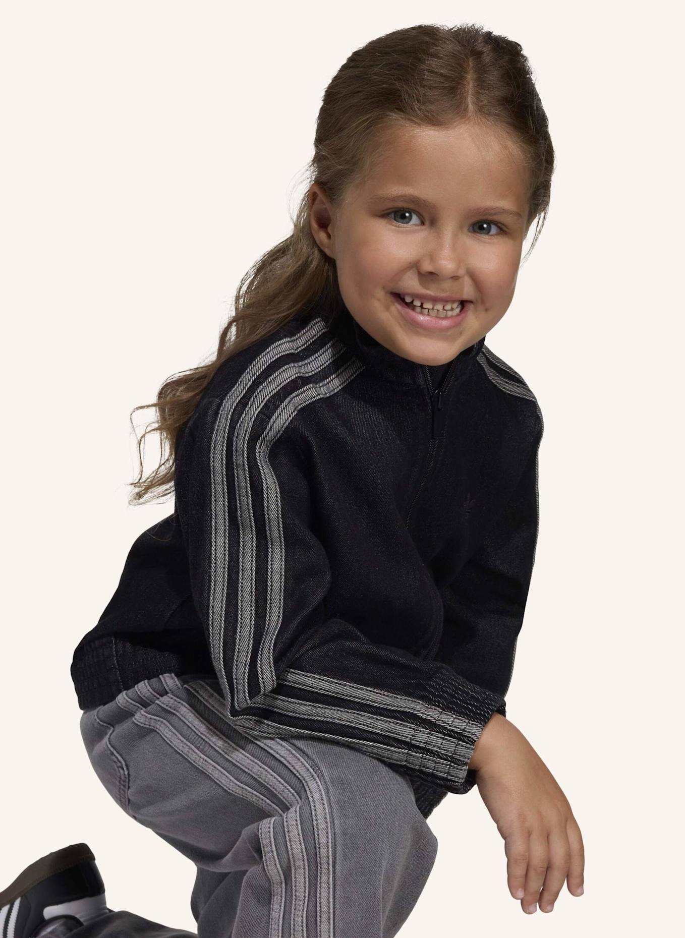 adidas Originals FIREBIRD DENIM TRAININGSJACKE: SCHWARZ