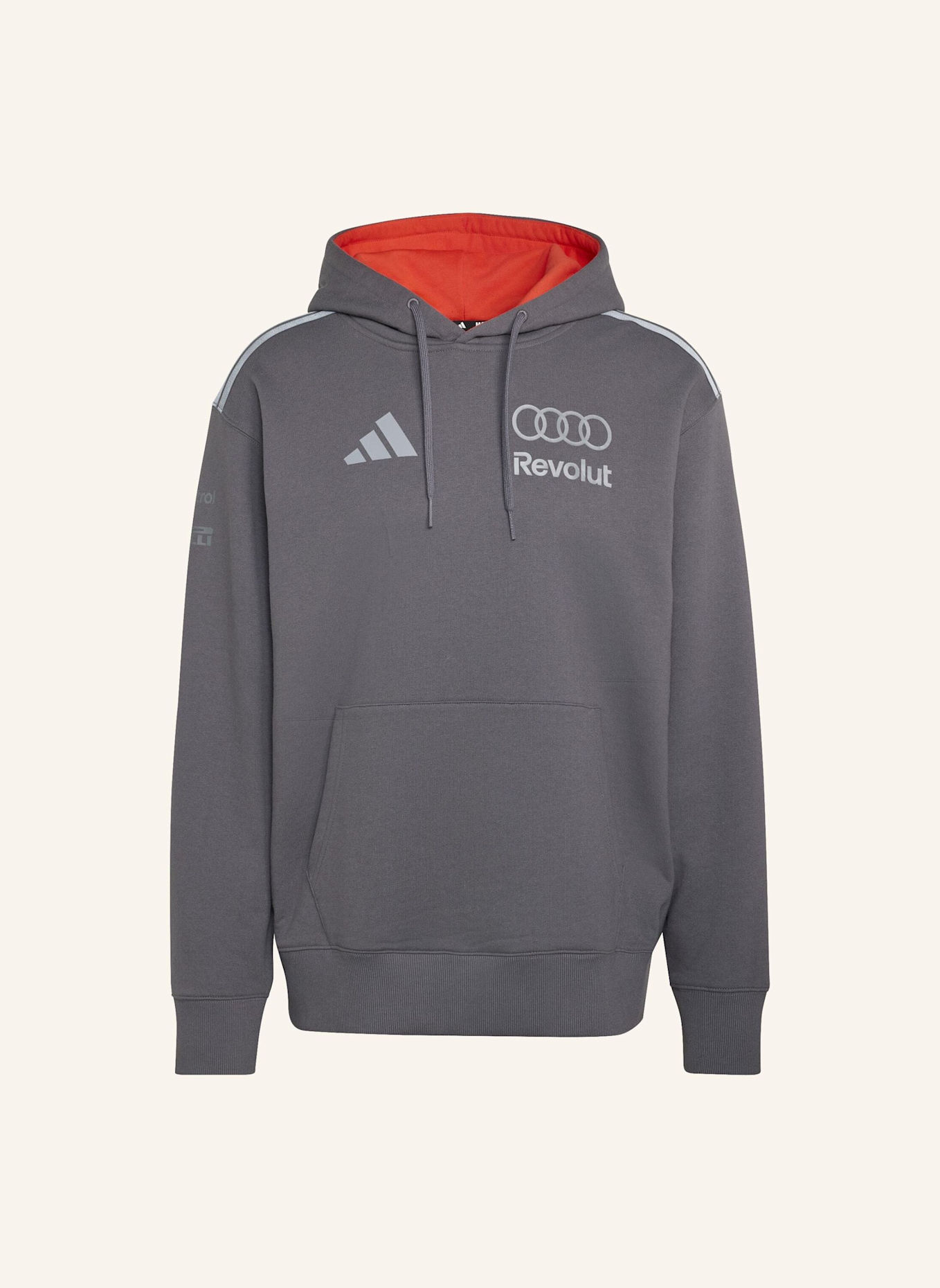 adidas AUDI REVOLUT F1 TEAM DRIVER HOODIE: GRAU