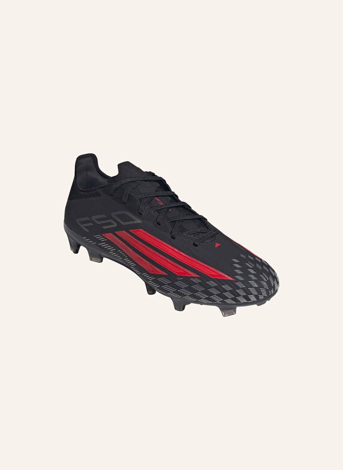 adidas F50 PRO FG FUSSBALLSCHUH: SCHWARZ/ ROT