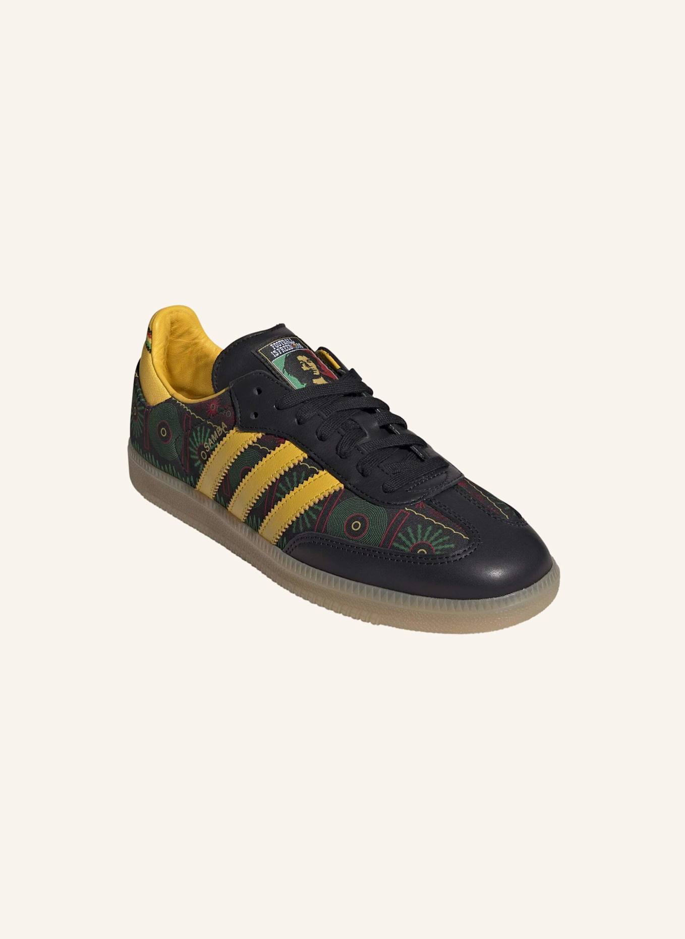 adidas Originals SAMBA OG JAMAIKA X BOB MARLEY SCHUH: SCHWARZ/ GOLD