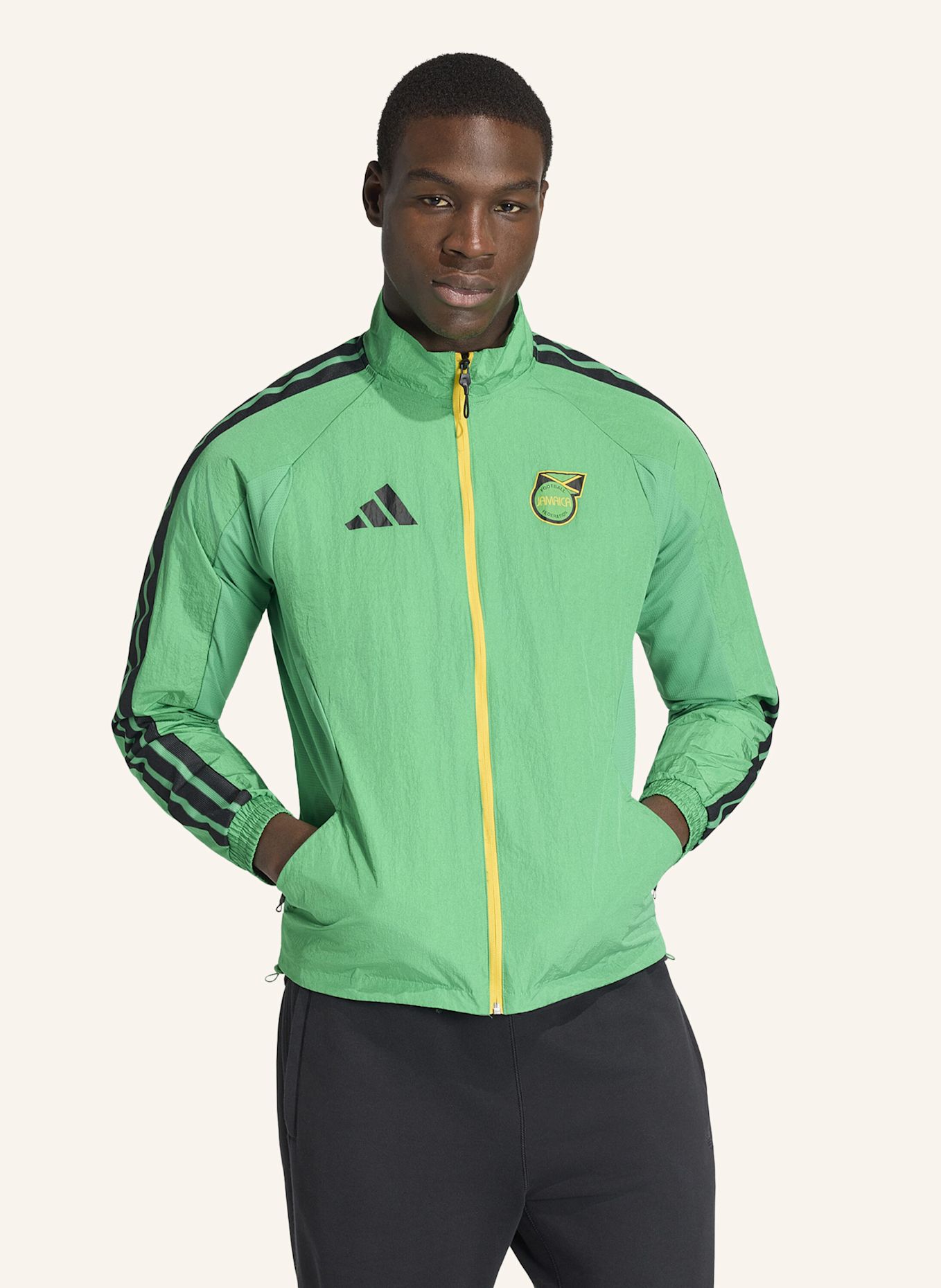 adidas JAMAIKA X BOB MARLEY ANTHEM HEIMJACKE: GRÜN