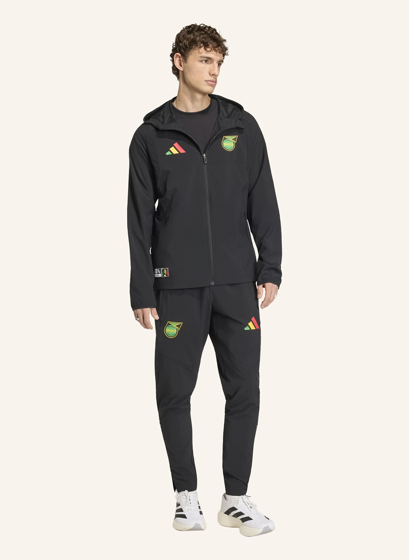 adidas JAMAIKA X BOB MARLEY TIRO TRAVEL HOSE: SCHWARZ