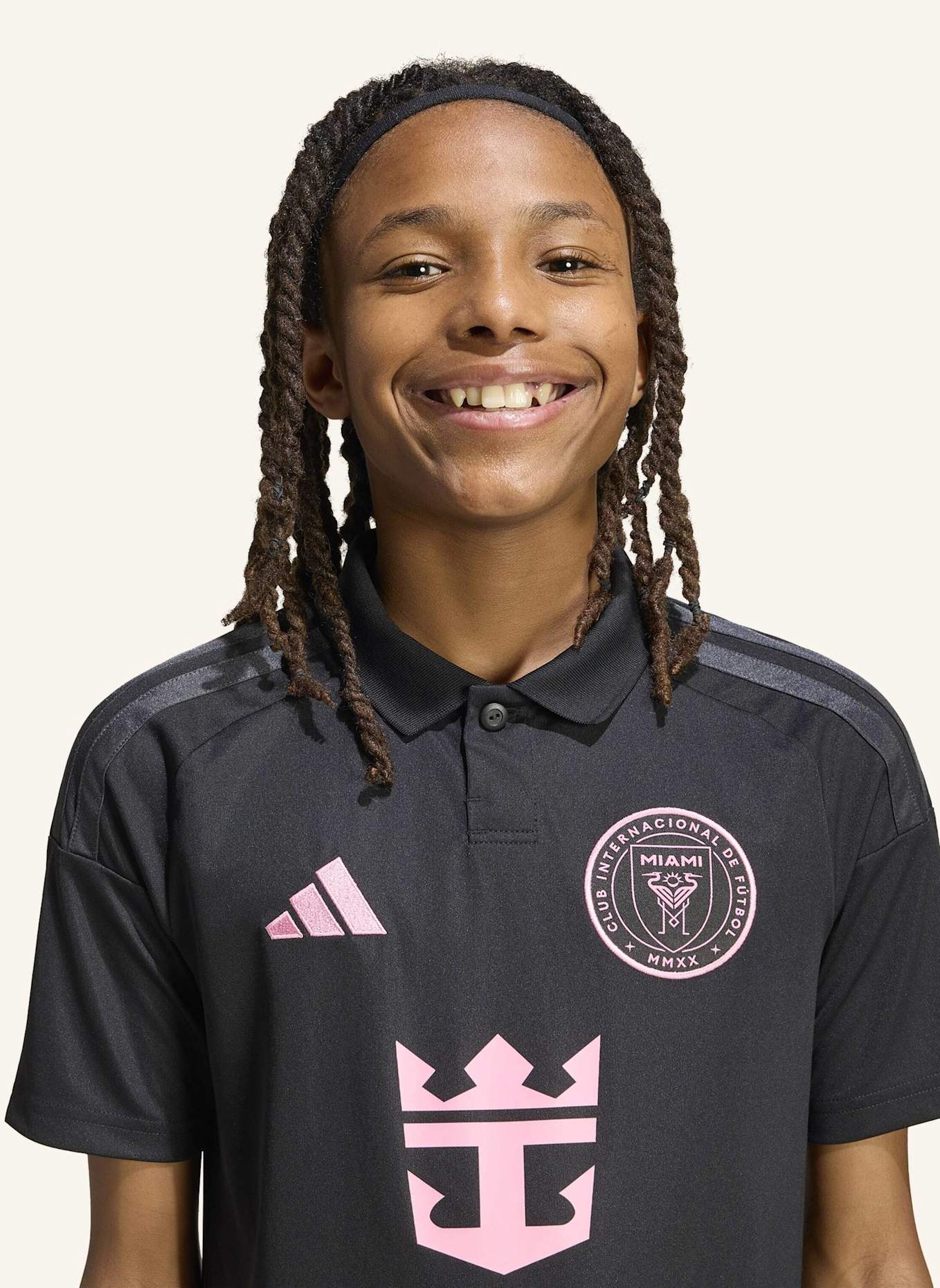 adidas INTER MIAMI 26/27 AUSWÄRTSTRIKOT MESSI FÜR KINDER: SCHWARZ