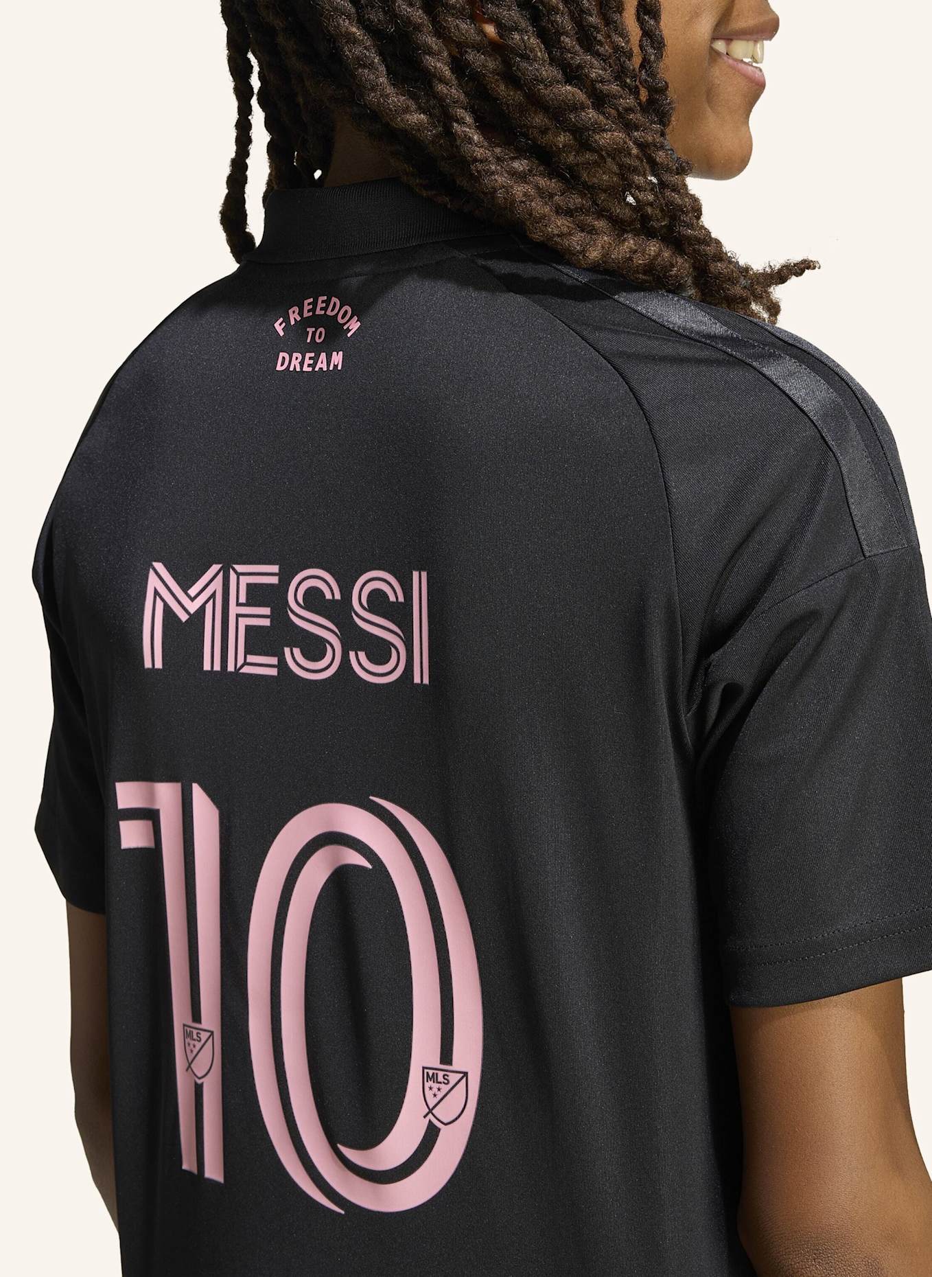 adidas INTER MIAMI 26/27 AUSWÄRTSTRIKOT MESSI FÜR KINDER: SCHWARZ