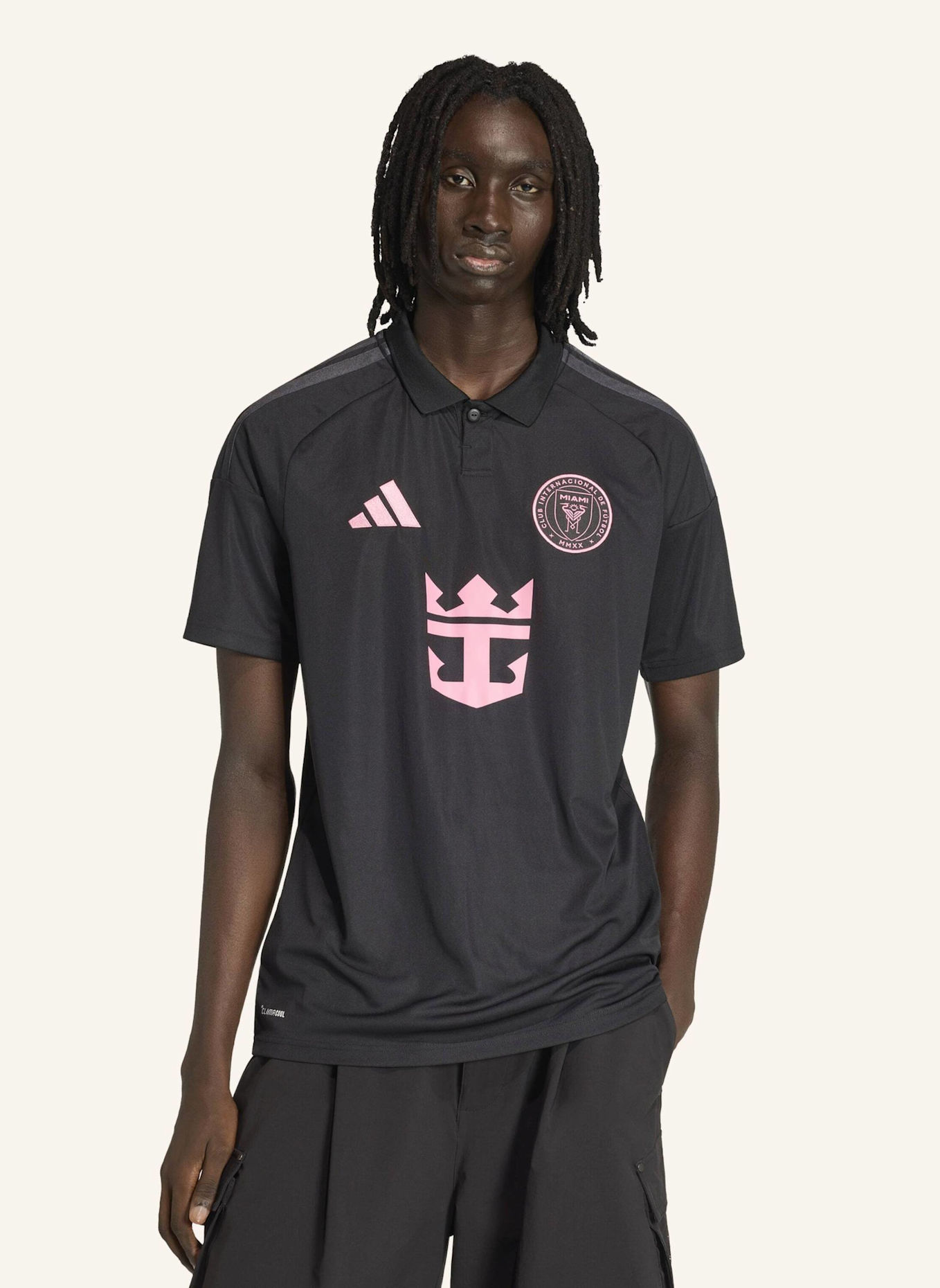 adidas INTER MIAMI 26/27 AUSWÄRTSTRIKOT: SCHWARZ