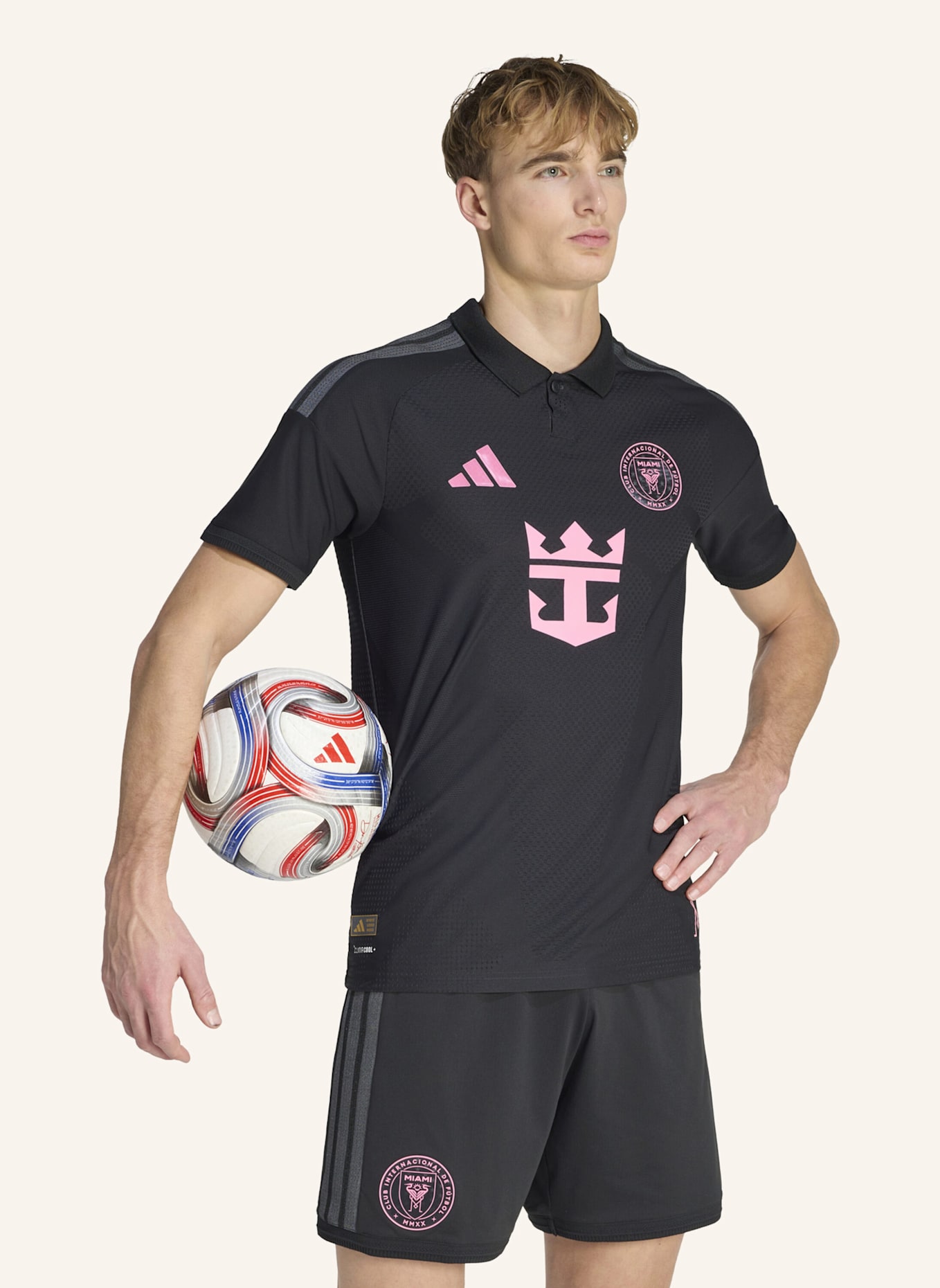 adidas INTER MIAMI 26/27 AUTHENTIC MESSI AUSWÄRTSTRIKOT: SCHWARZ