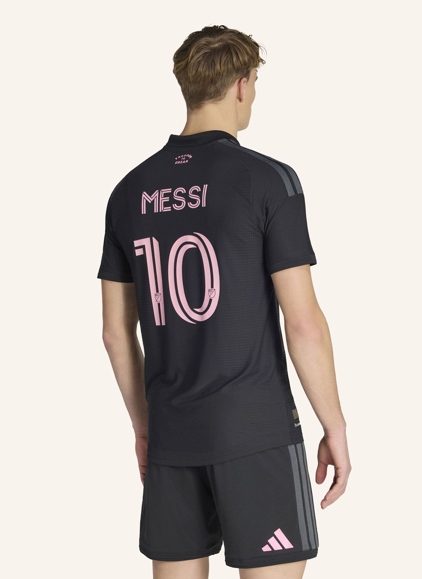 adidas INTER MIAMI 26/27 AUTHENTIC MESSI AUSWÄRTSTRIKOT: SCHWARZ