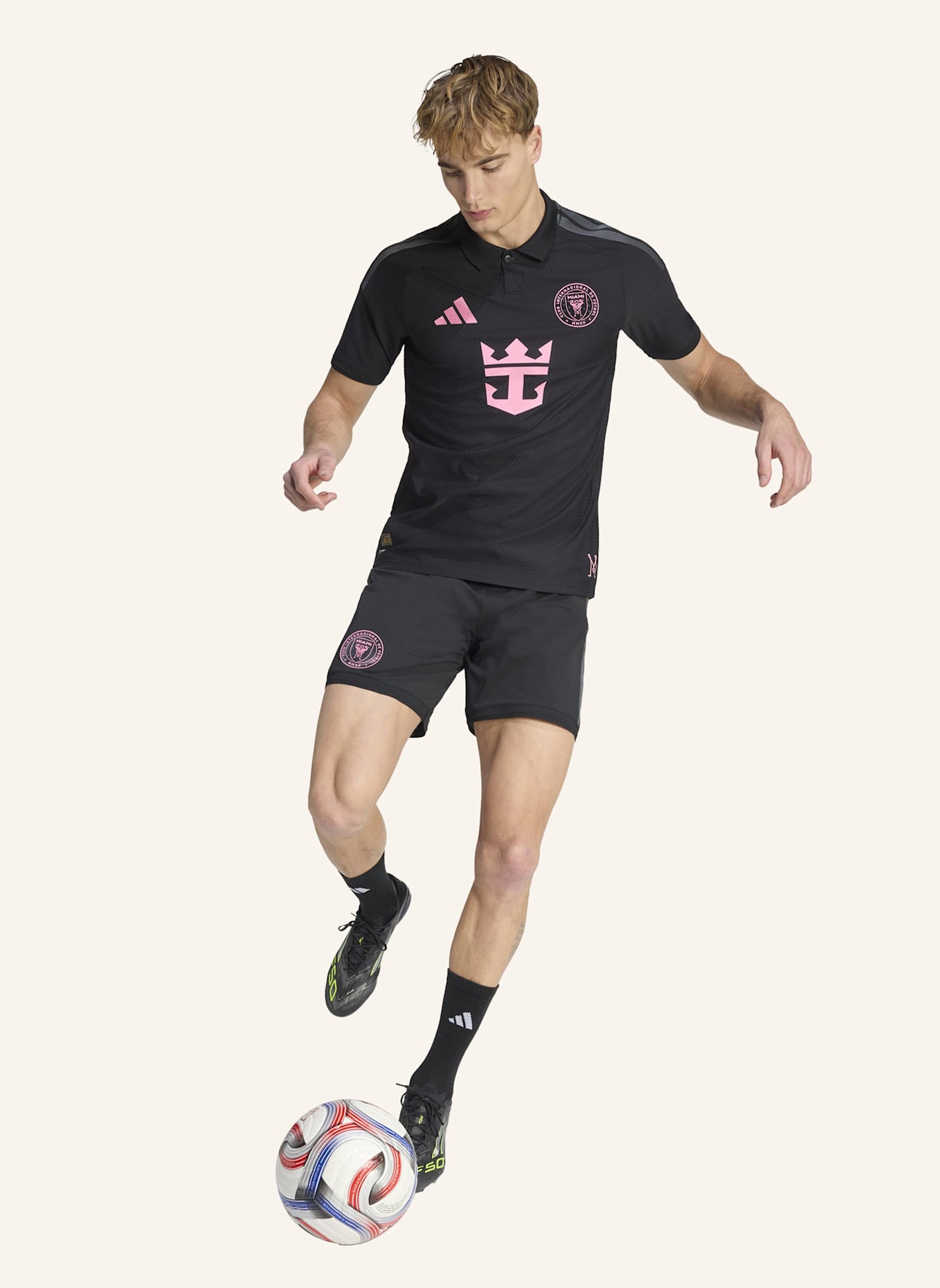 adidas INTER MIAMI 26/27 AUTHENTIC MESSI AUSWÄRTSTRIKOT: SCHWARZ