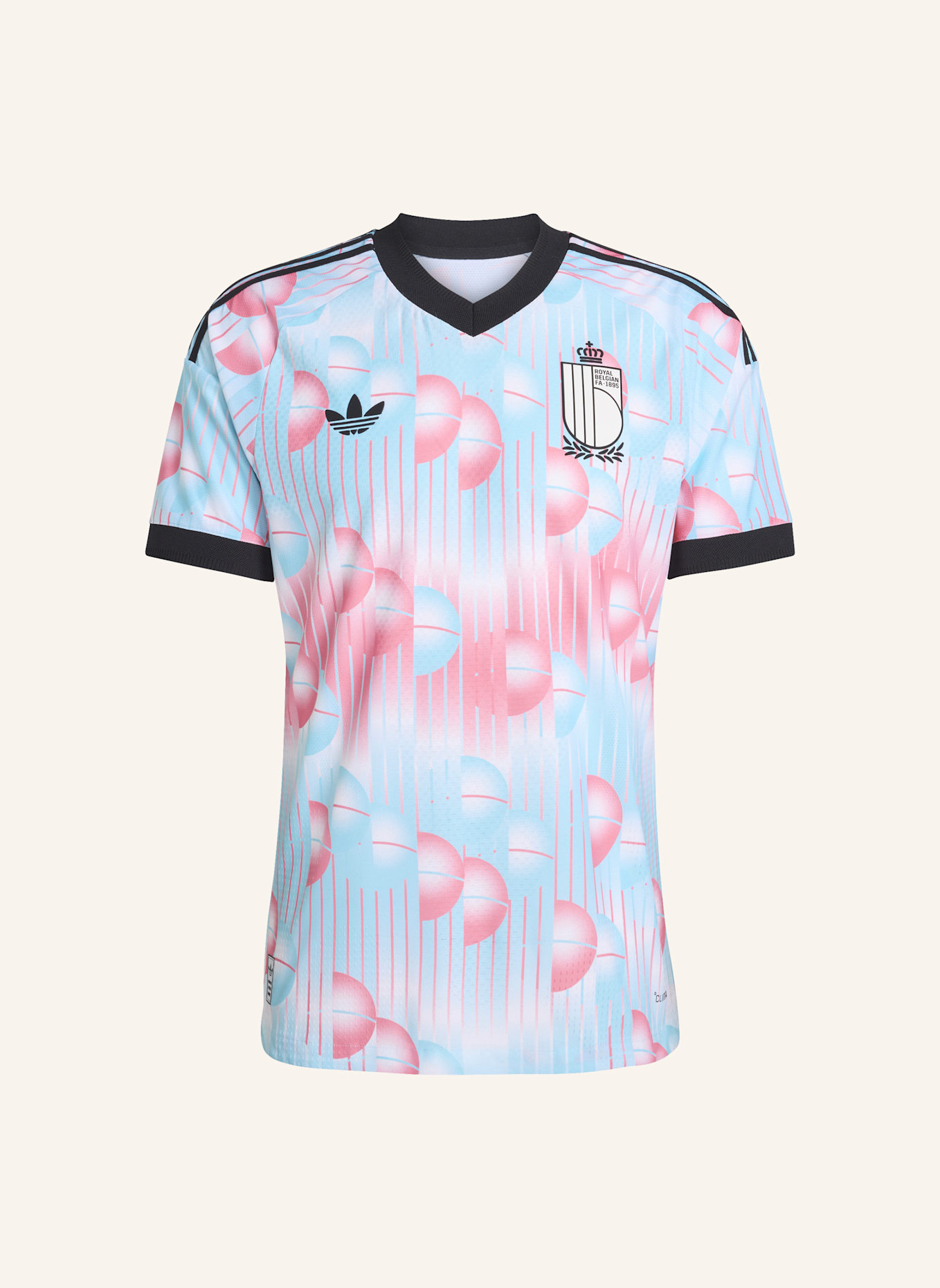 adidas BELGIEN 26 AUTHENTIC AUSWÄRTSTRIKOT: BLAU/ SCHWARZ