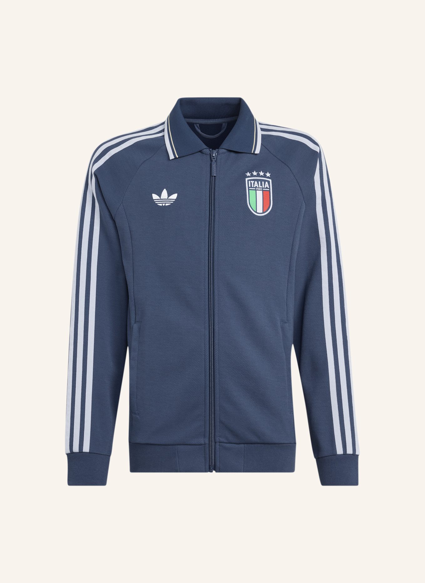 adidas ITALIEN KIDS ANTHEM AUSWÄRTSJACKE: BLAU