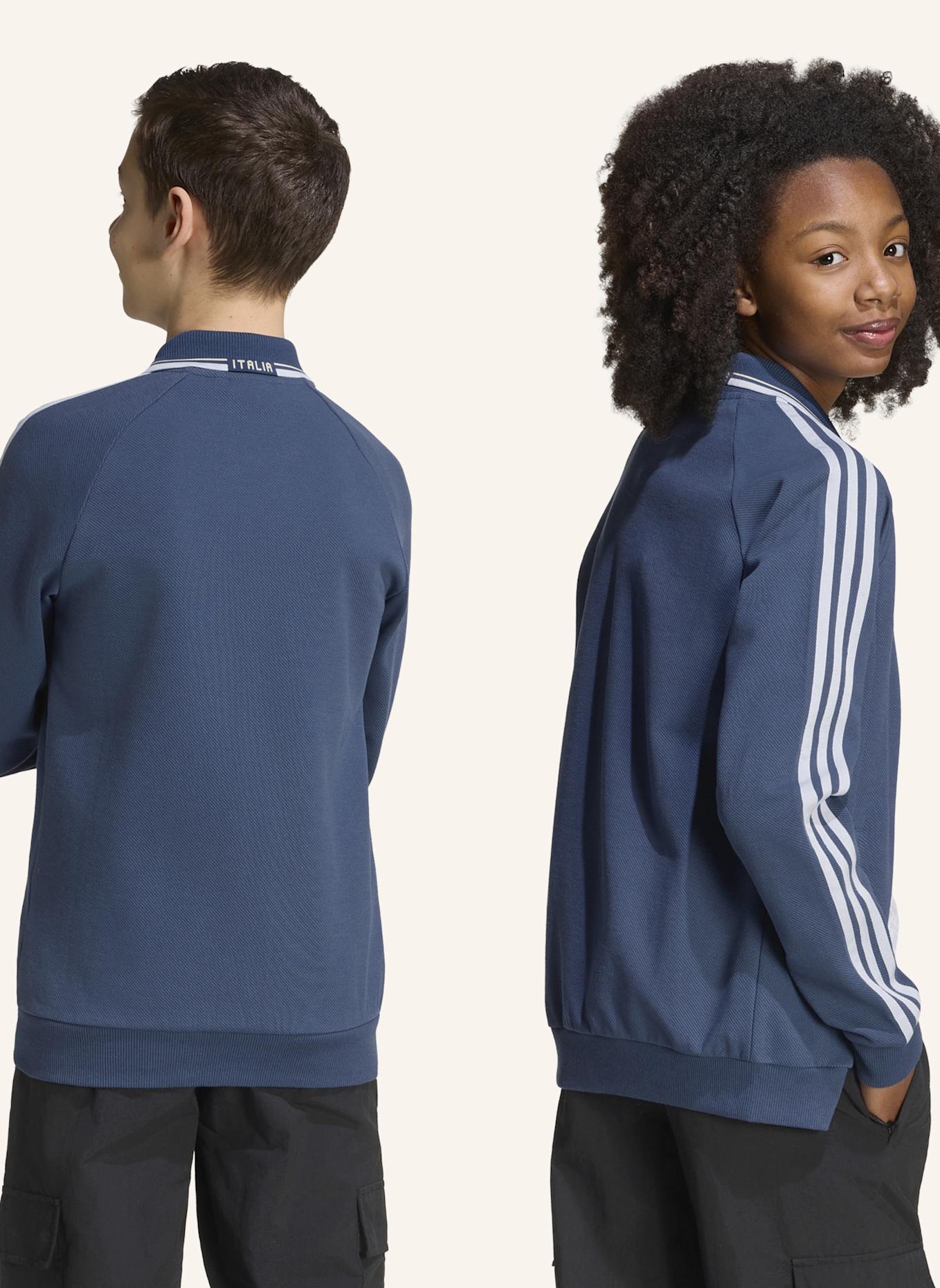 adidas ITALIEN KIDS ANTHEM AUSWÄRTSJACKE: BLAU