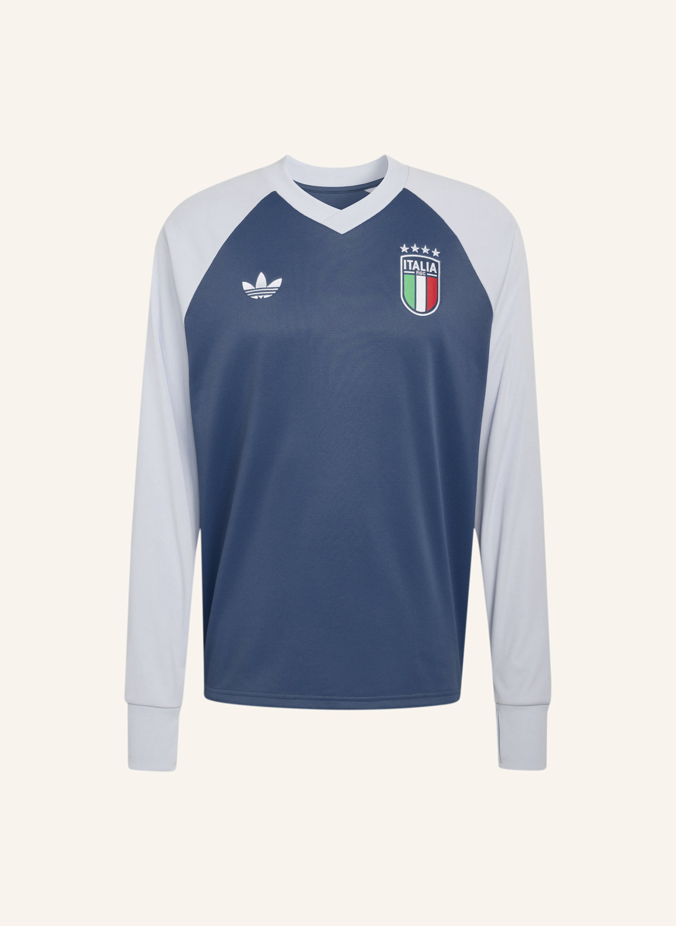 adidas ITALIEN 26 PRE-MATCH WARM AUSWÄRTS-OBERTEIL: BLAU