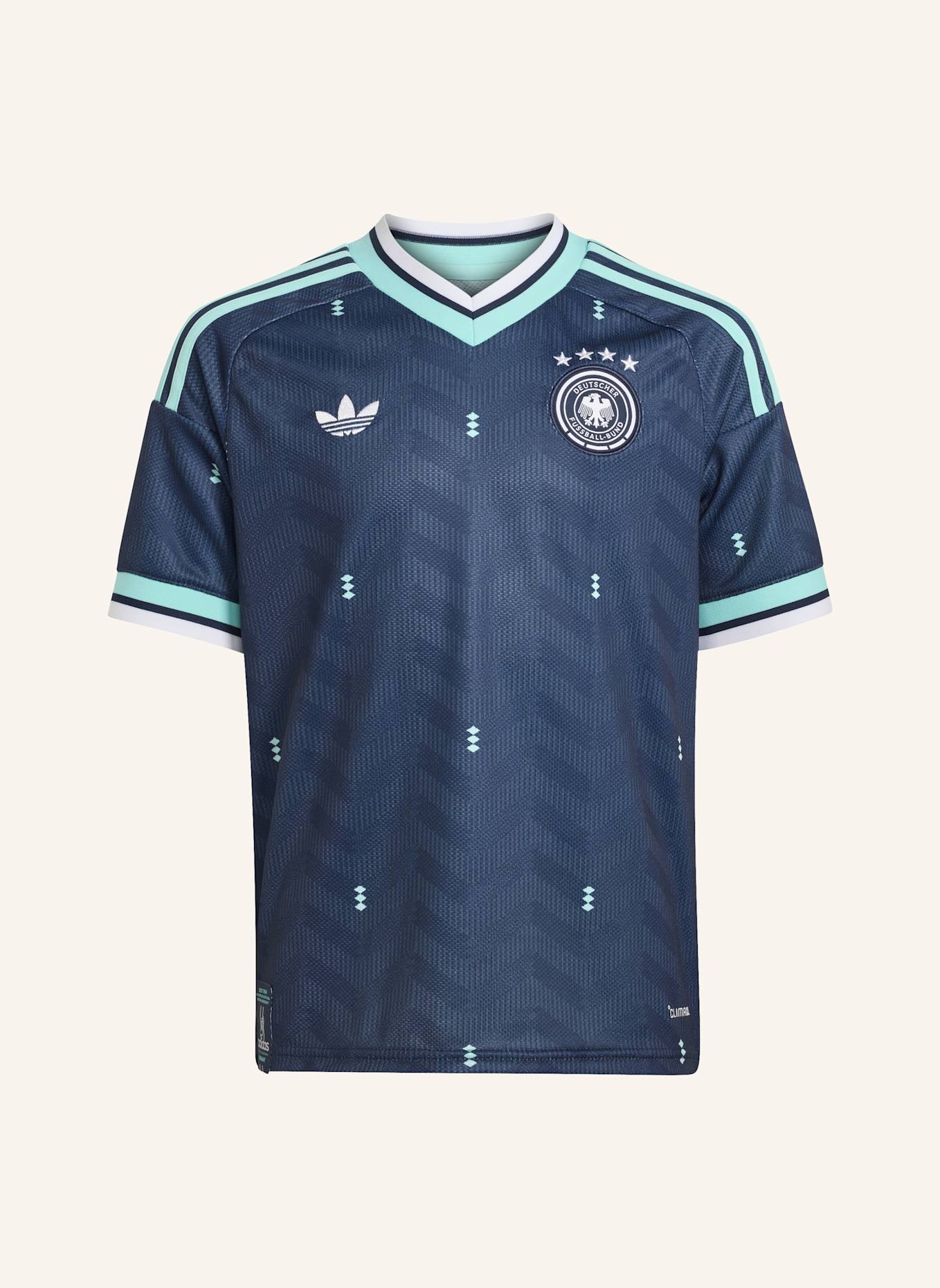 adidas DEUTSCHLAND 26 KIDS AUSWÄRTSTRIKOT: BLAU