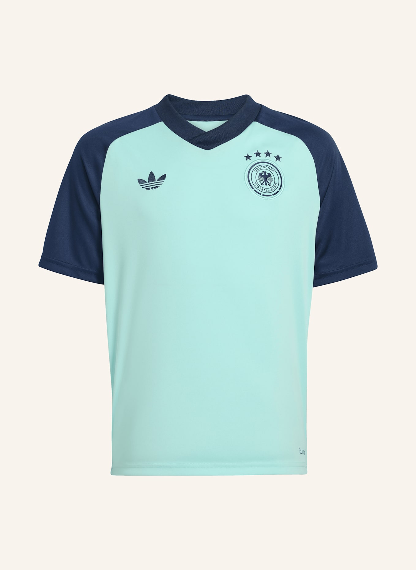 adidas DEUTSCHLAND 26 PRE-MATCH KIDS AUSWÄRTSTRIKOT: GRÜN