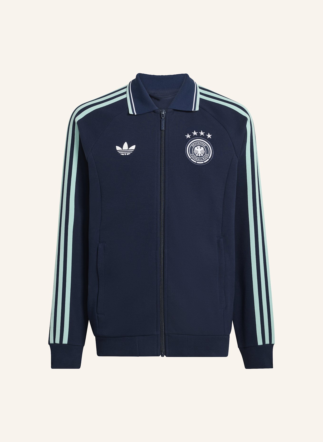 adidas DEUTSCHLAND ANTHEM KIDS AUSWÄRTSJACKE: BLAU