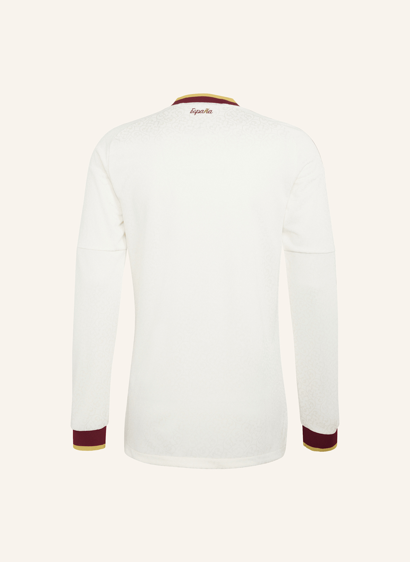 adidas SPANIEN 26 AUTHENTIC AUSWÄRTSTRIKOT, LANGÄRMLIG: WEISS