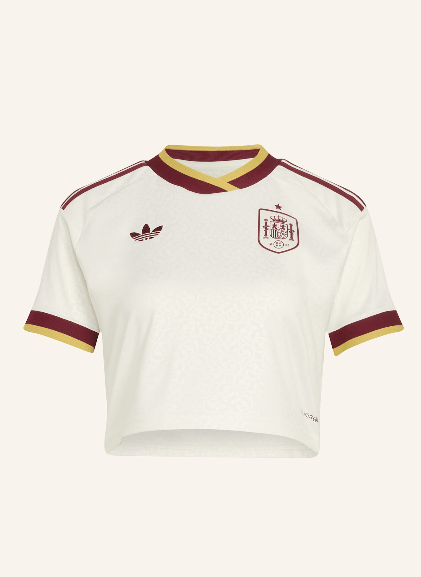 adidas SPANIEN 26 AUSWÄRTSTRIKOT, KÜRZER GESCHNITTEN: WEISS